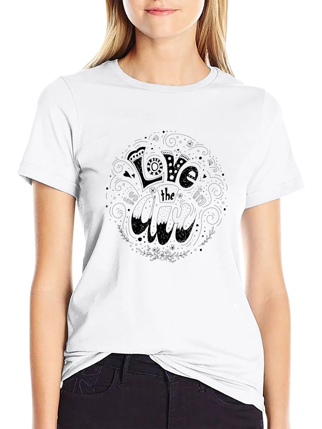 Love the Arts Black Graphic Tee