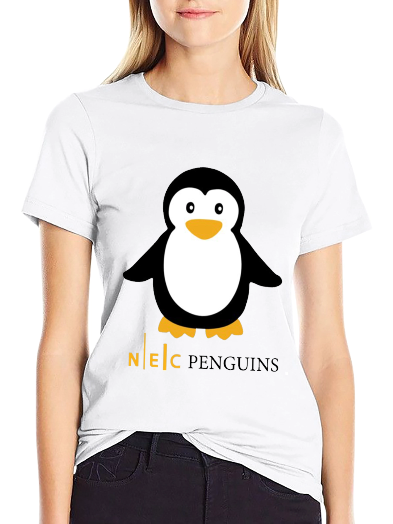 NEC Penguins Black Graphic Tee