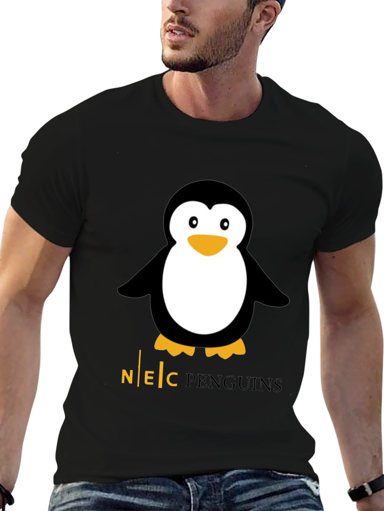 NEC Penguins Black Graphic Tee