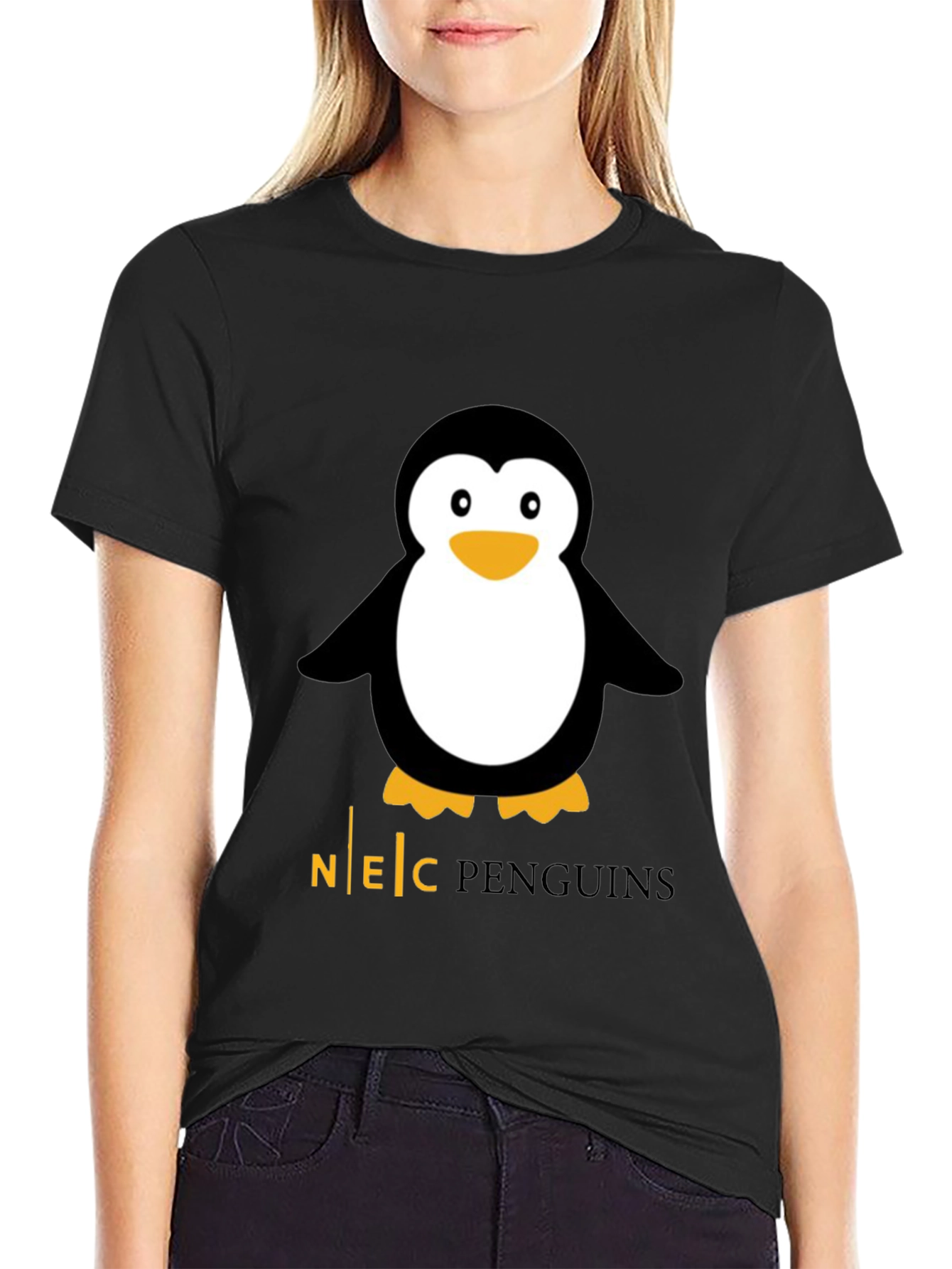 NEC Penguins Black Graphic Tee