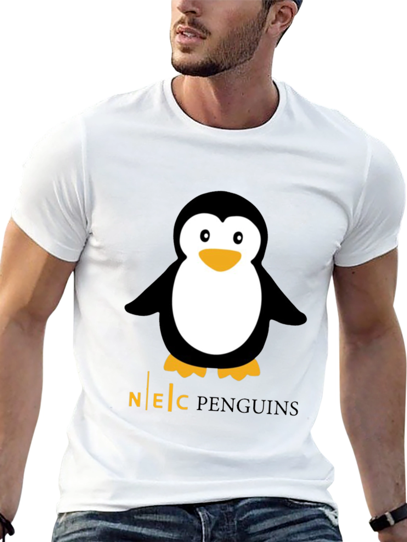 NEC Penguins Black Graphic Tee