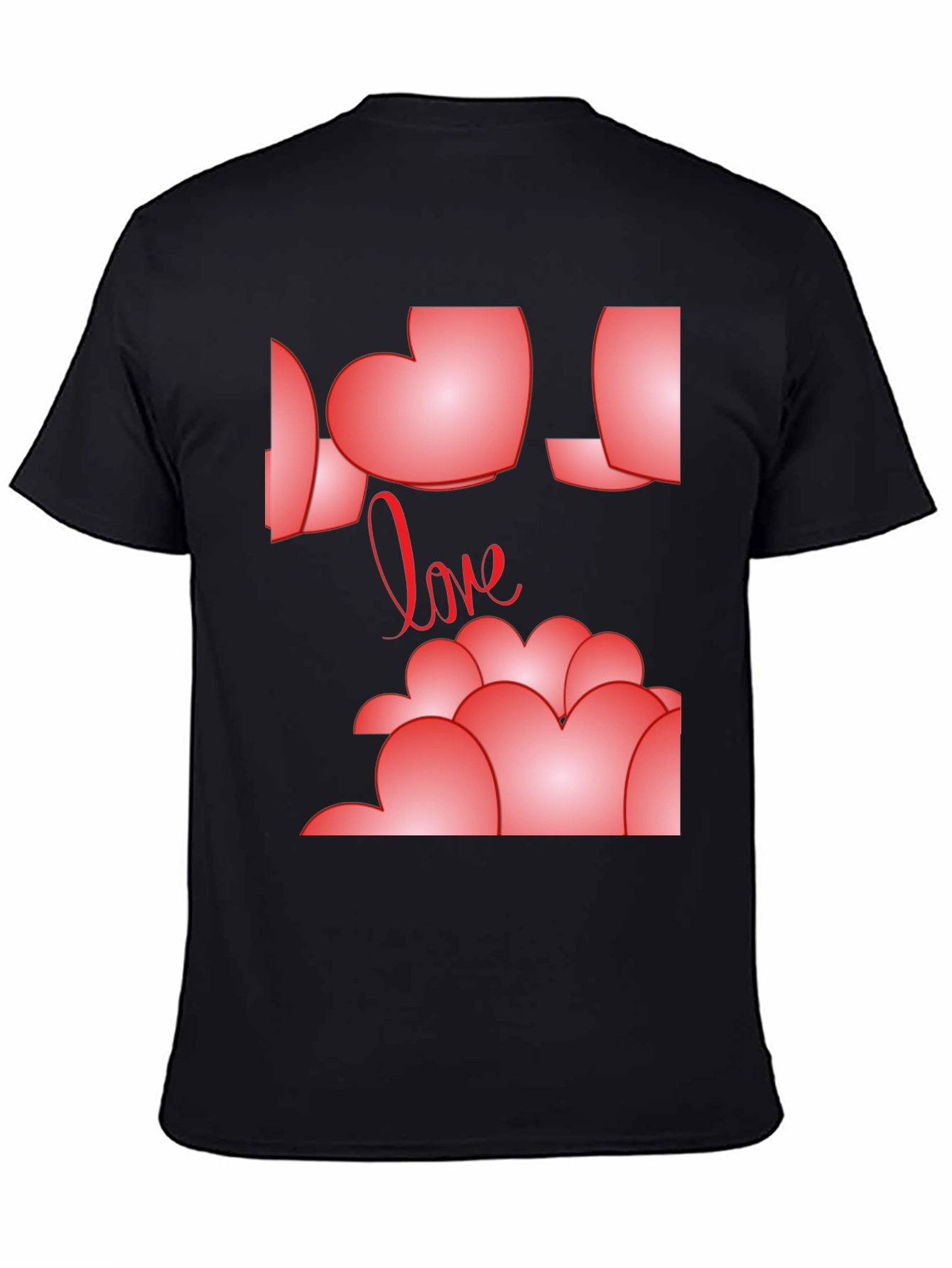 Heart Love Graphic T-Shirt - Mens Casual Tee