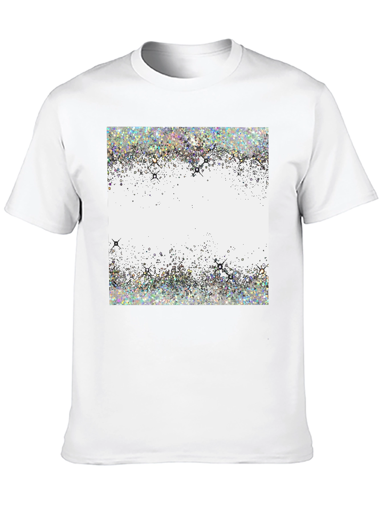 Glitter Burst Graphic Tee - Stylish Casual Wear