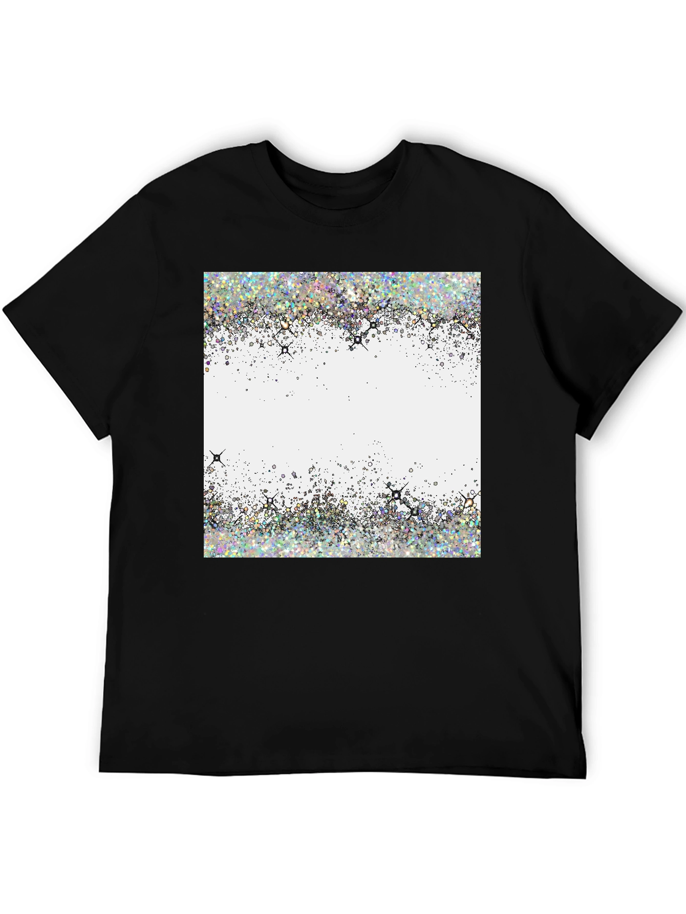 Glitter Burst Graphic Tee - Stylish Casual Wear
