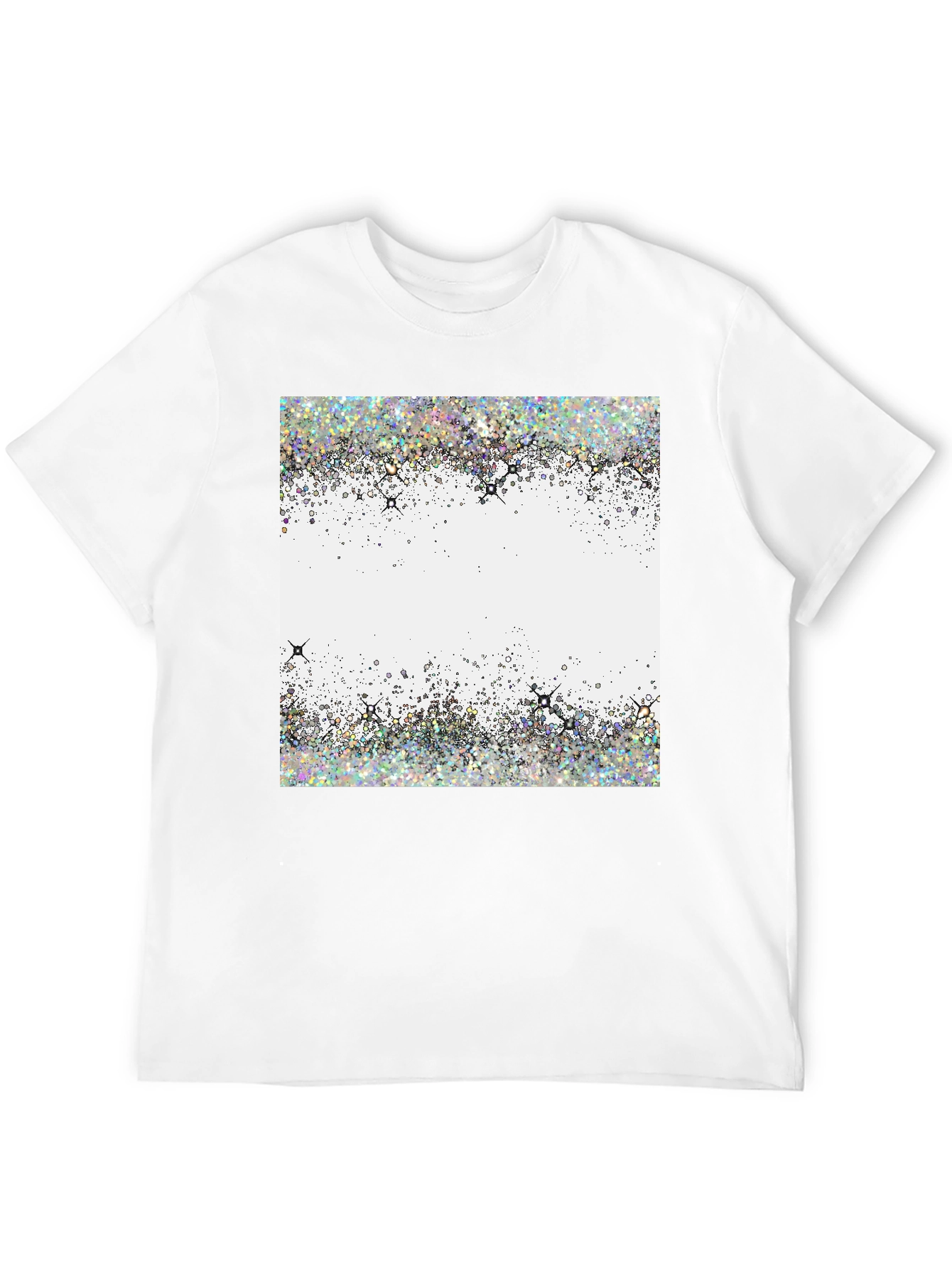 Glitter Burst Graphic Tee - Stylish Casual Wear