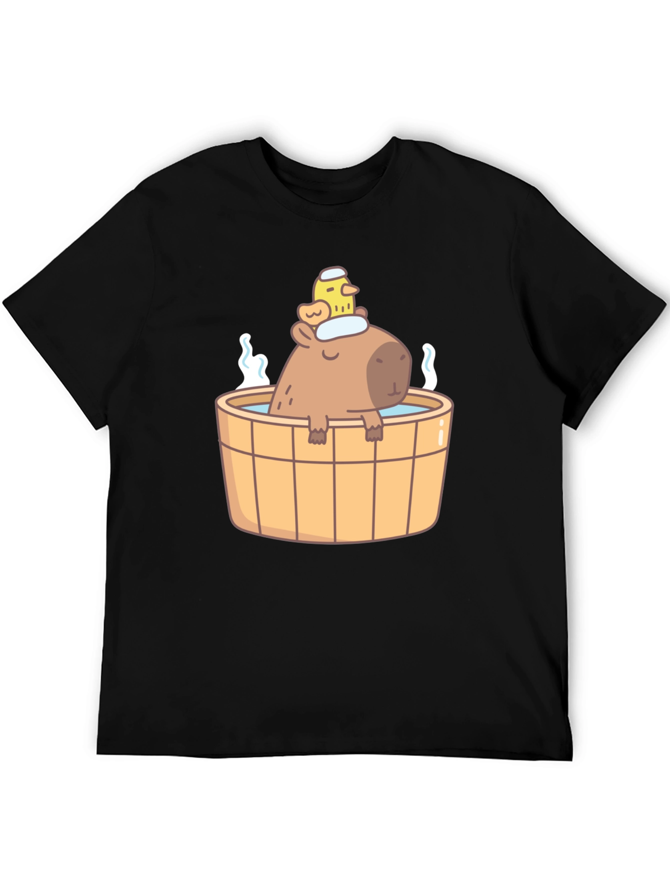 Capybara in Hot Tub T-Shirt - Cute Relaxing Design