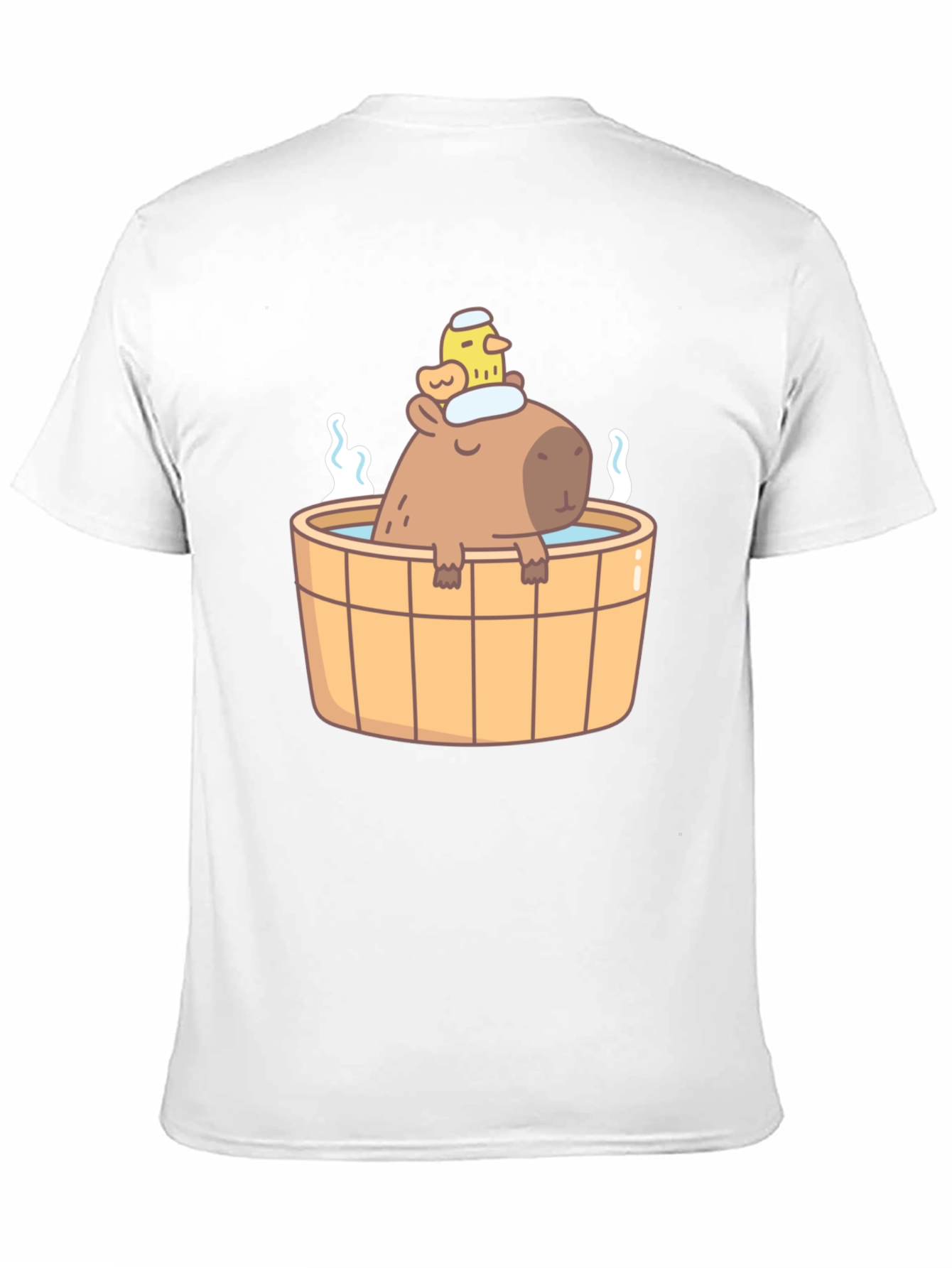 Capybara in Hot Tub T-Shirt - Cute Relaxing Design