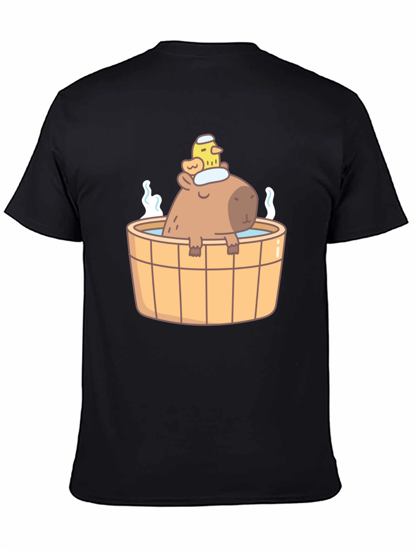 Capybara in Hot Tub T-Shirt - Cute Relaxing Design