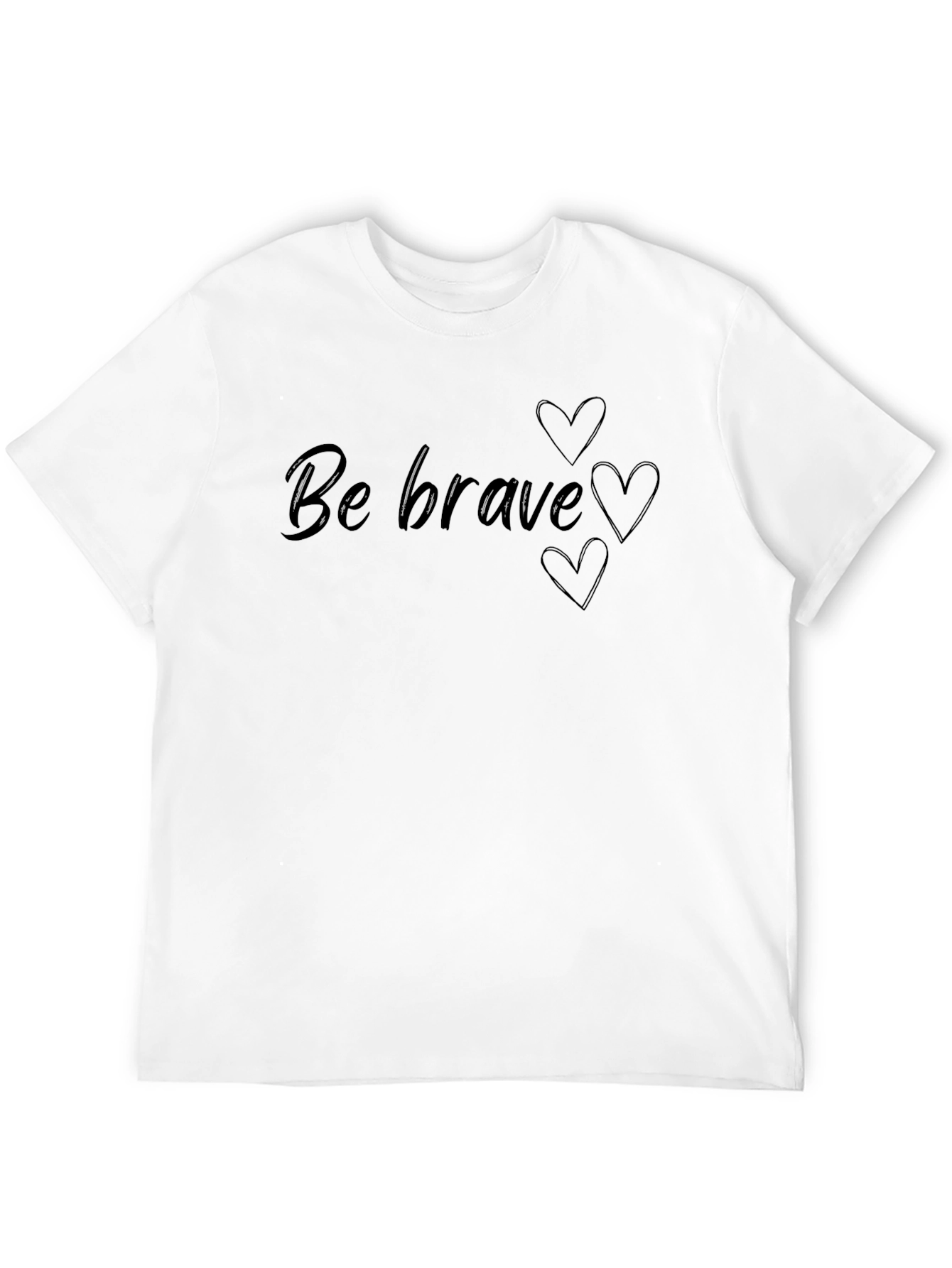Be Brave Heart T-Shirt - Stylish Graphic Tee