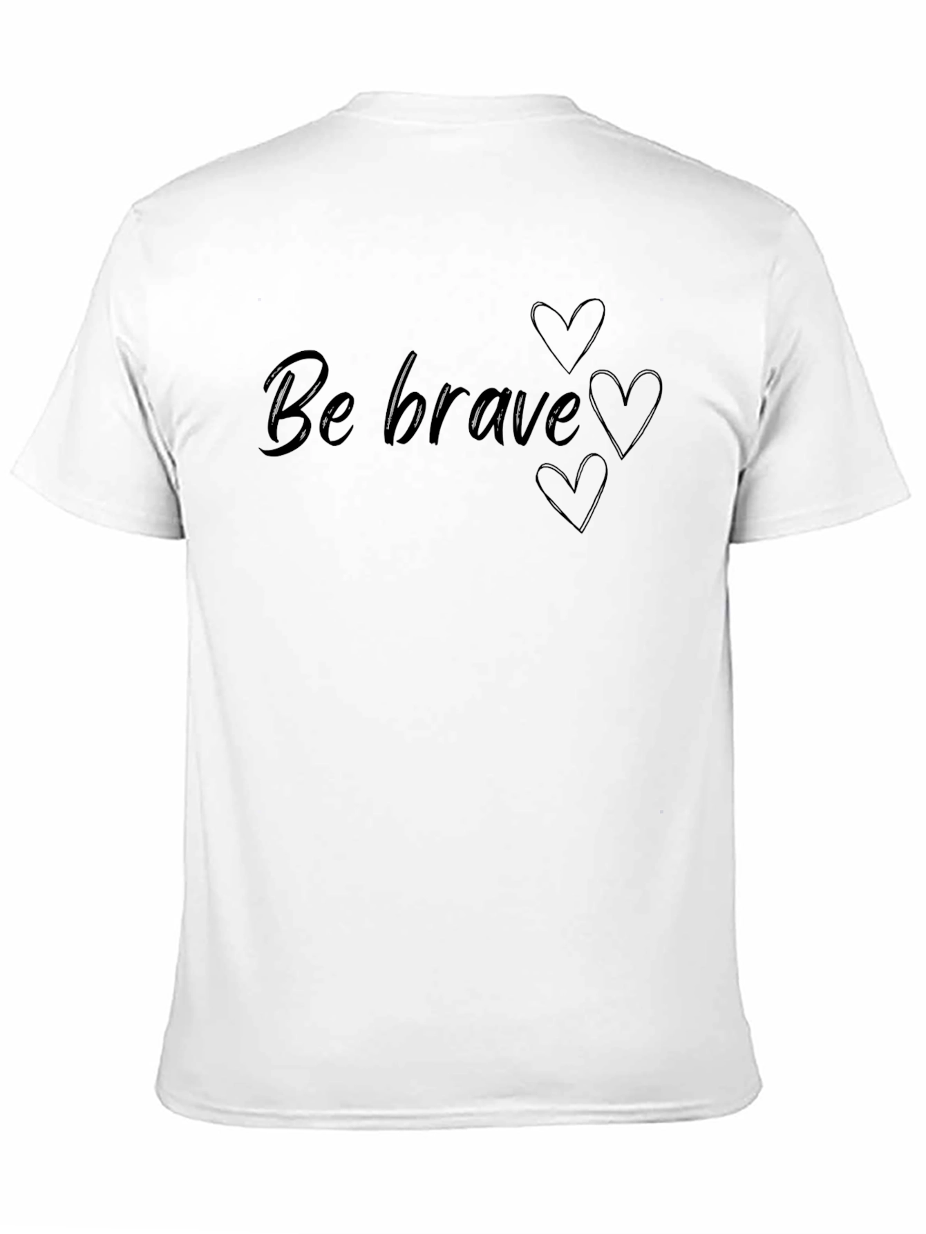 Be Brave Heart T-Shirt - Stylish Graphic Tee