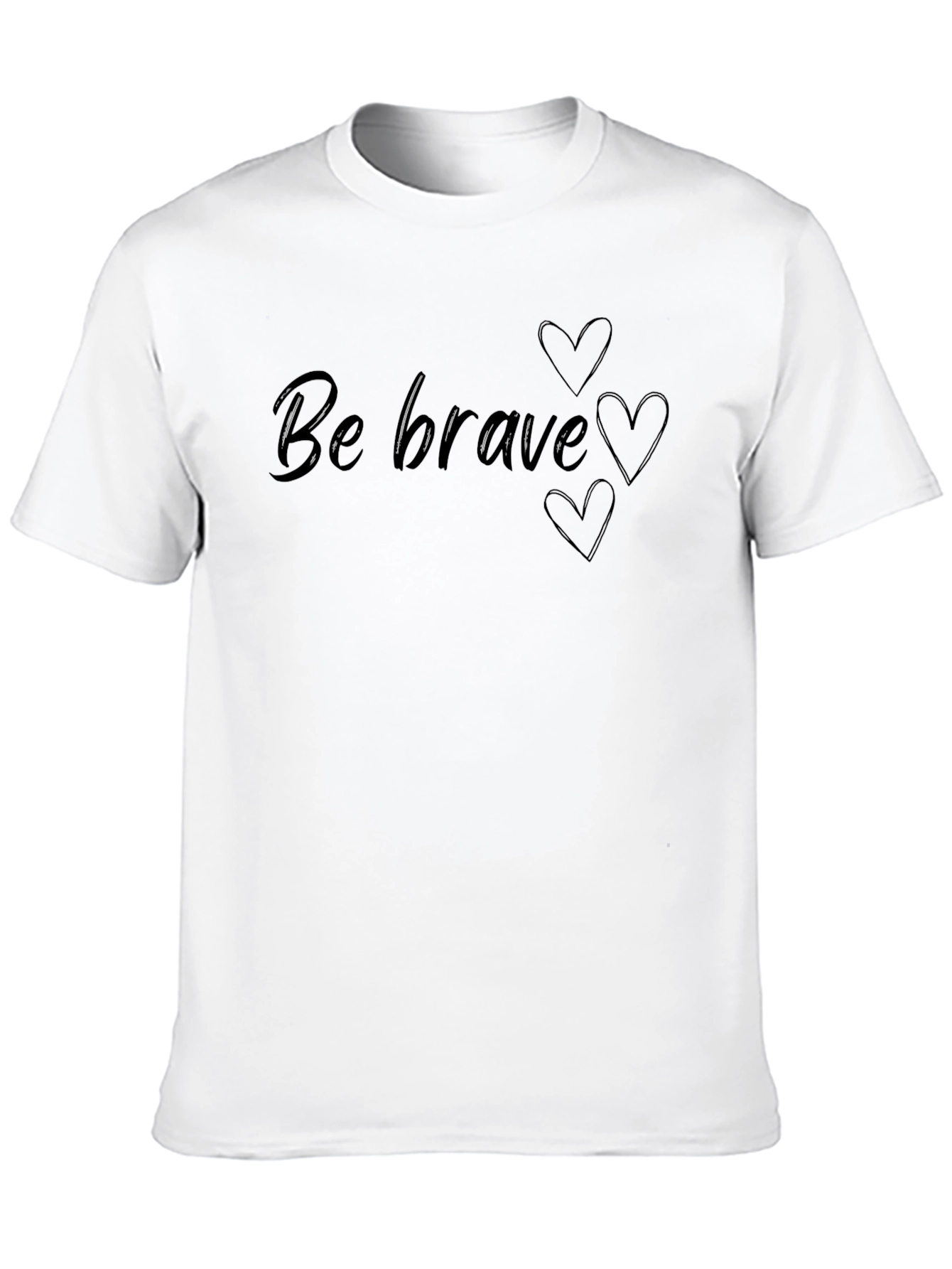 Be Brave Heart T-Shirt - Stylish Graphic Tee