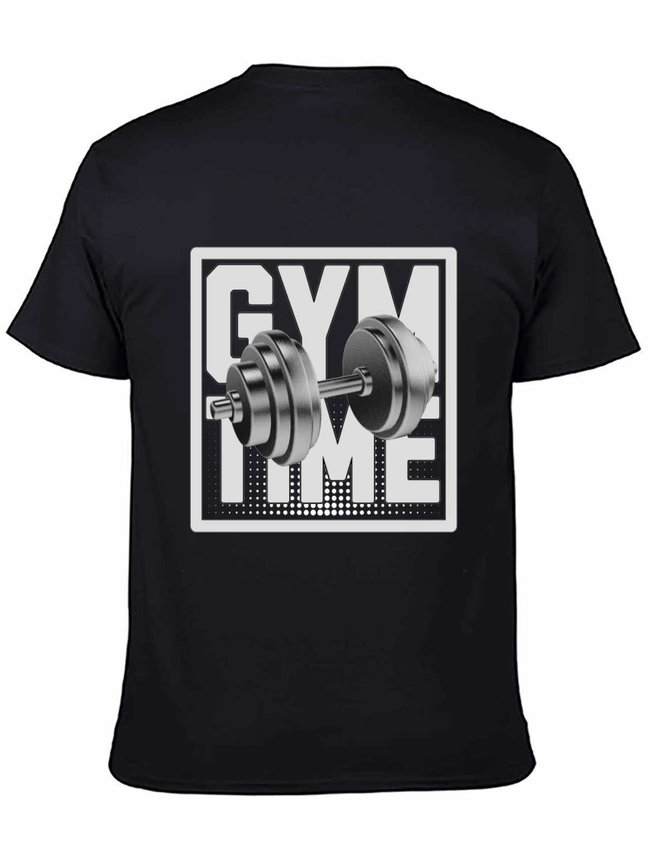 Gym Time Black Graphic T-Shirt - Workout Ready