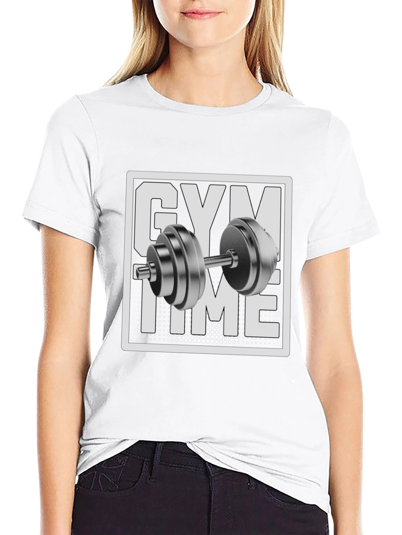 Gym Time Black Graphic T-Shirt - Workout Ready