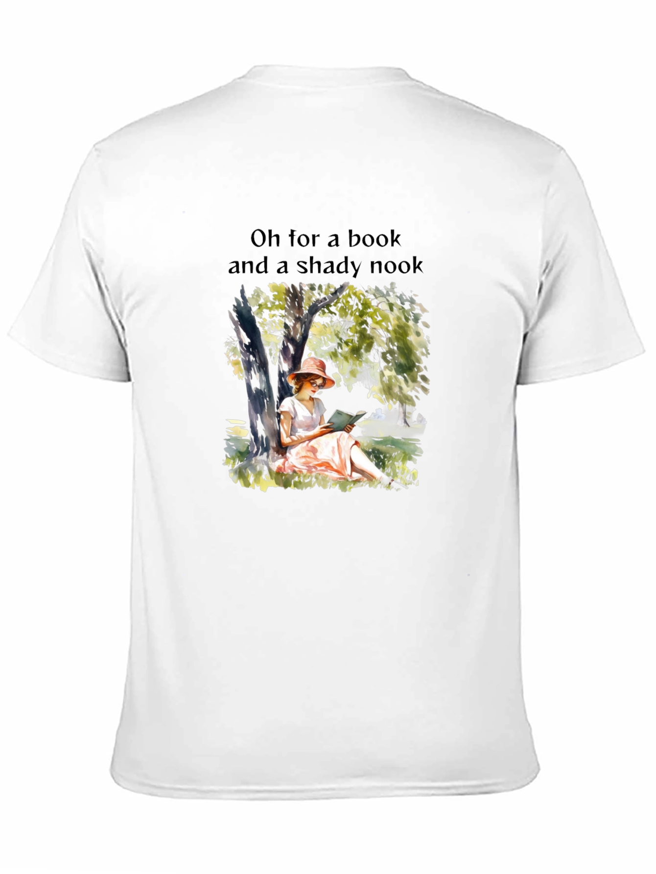 Bookworm T-Shirt: Shady Nook and a Book