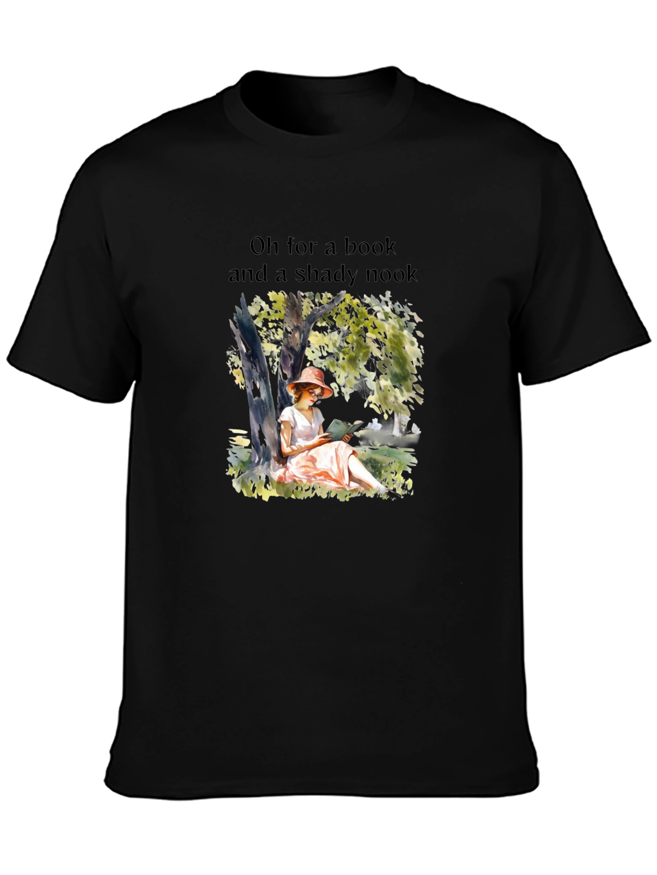 Bookworm T-Shirt: Shady Nook and a Book