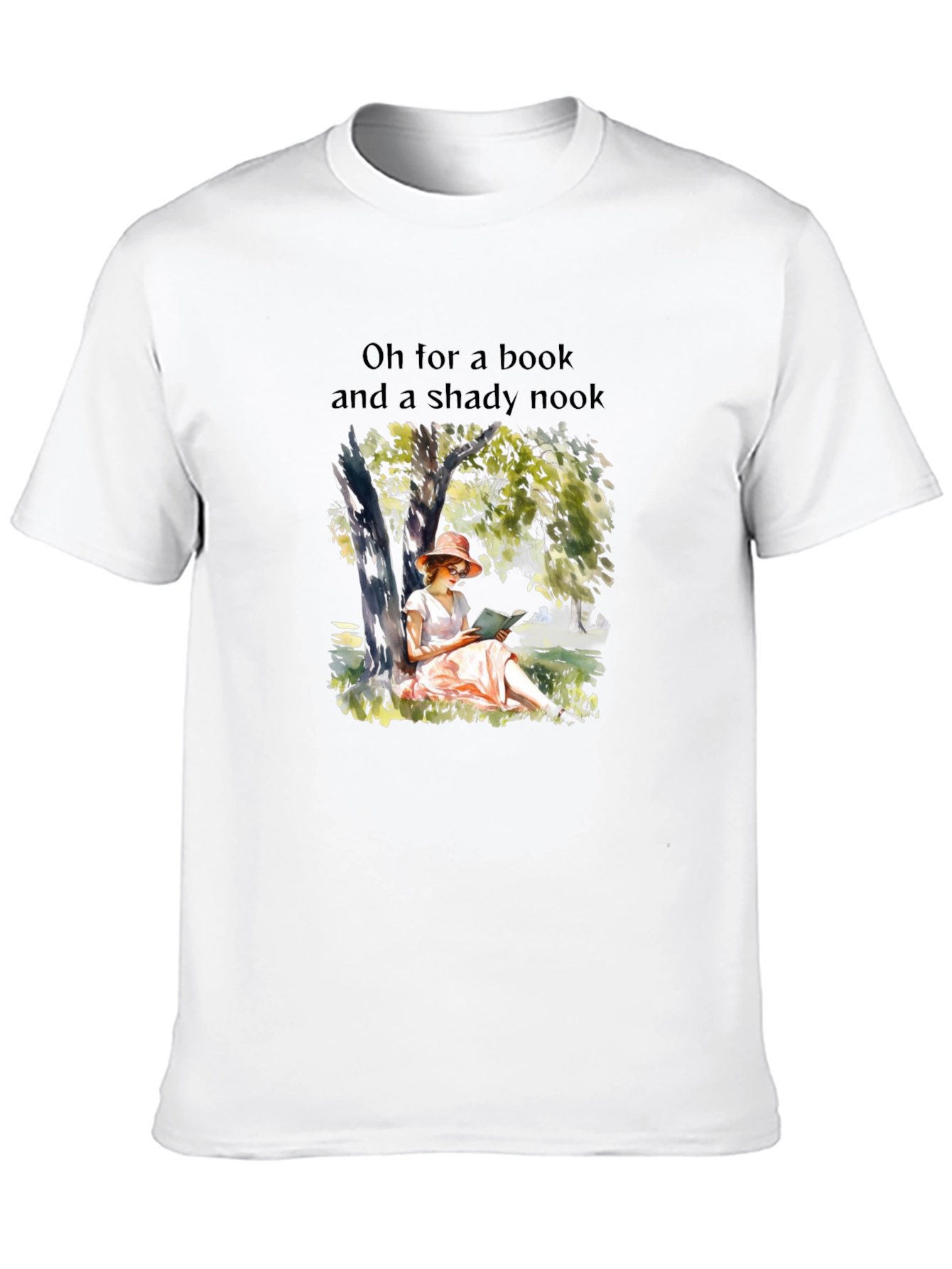 Bookworm T-Shirt: Shady Nook and a Book