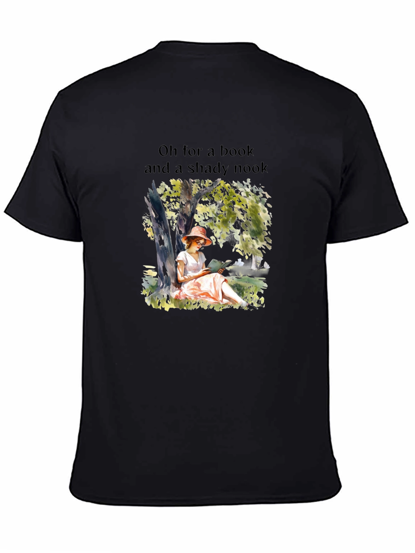 Bookworm T-Shirt: Shady Nook and a Book