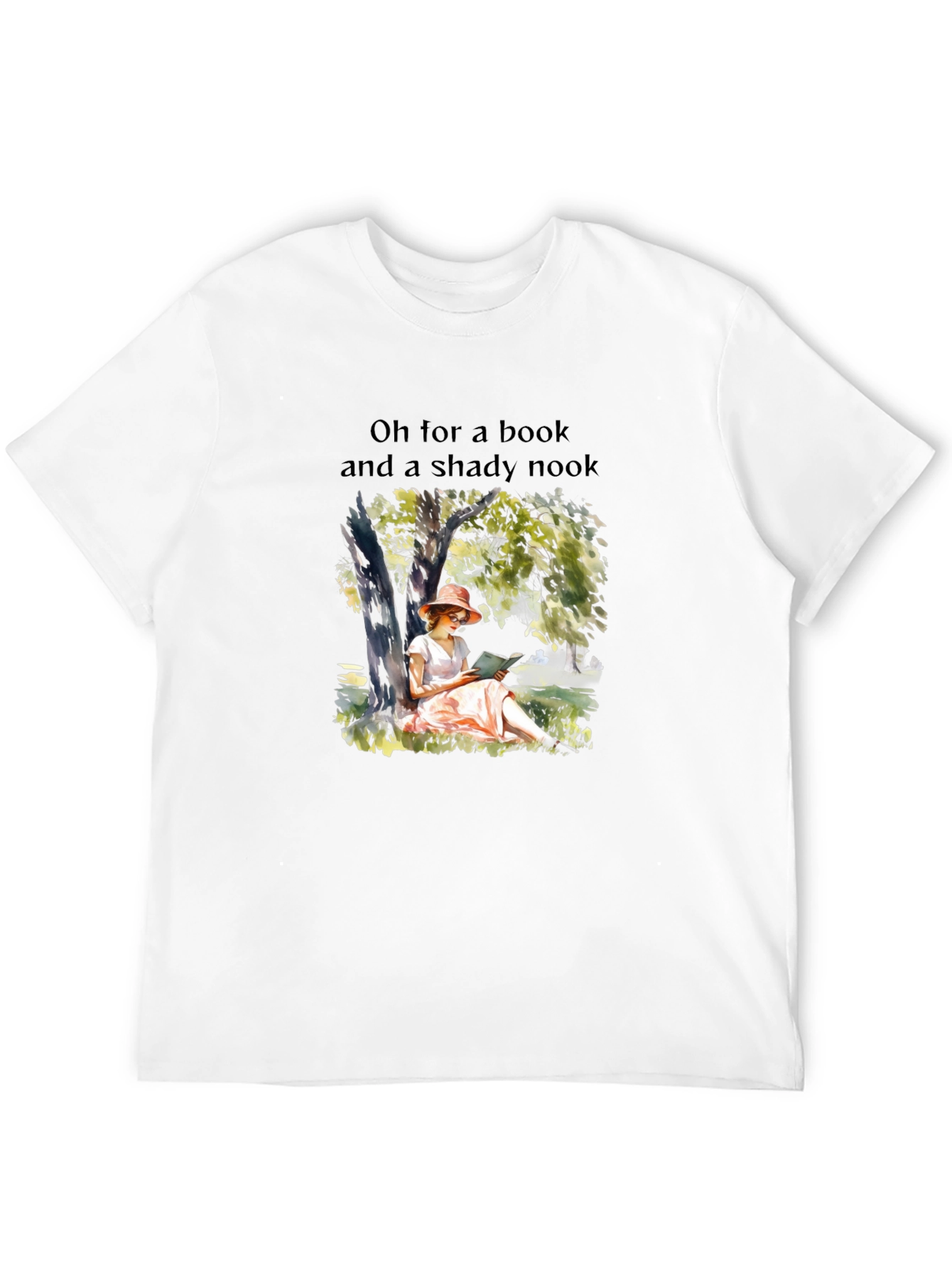 Bookworm T-Shirt: Shady Nook and a Book