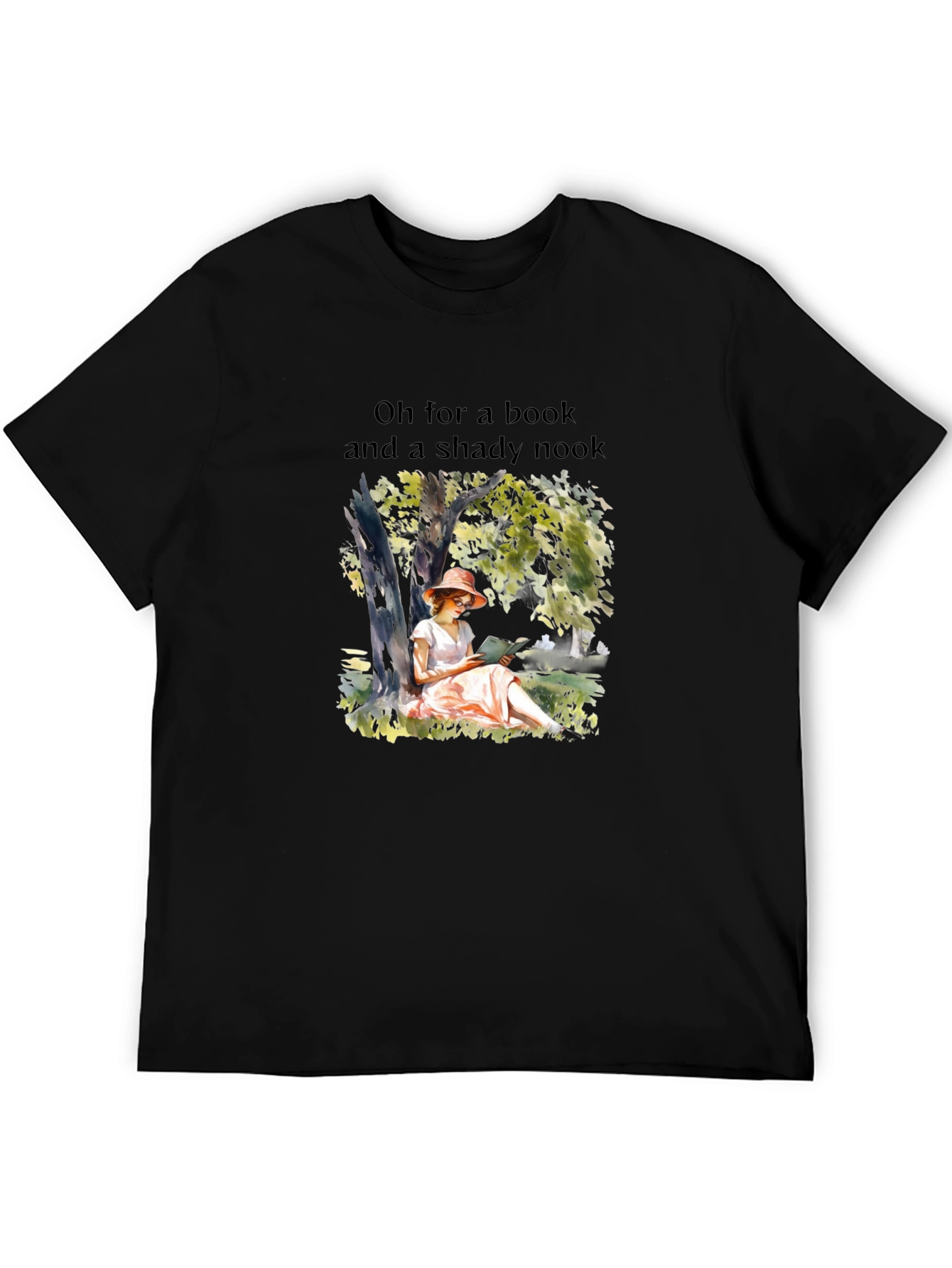 Bookworm T-Shirt: Shady Nook and a Book