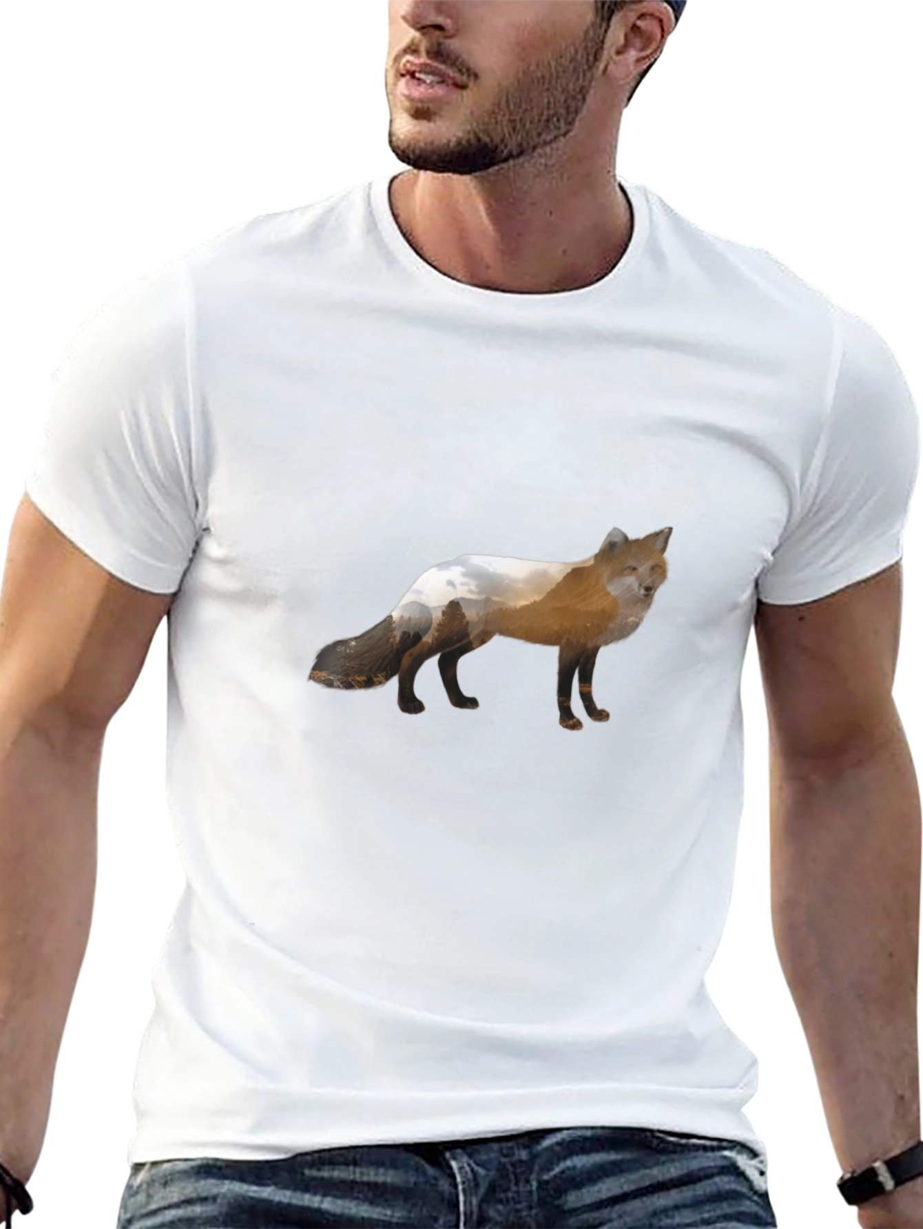 Fox Graphic Tee - Nature Inspired Design