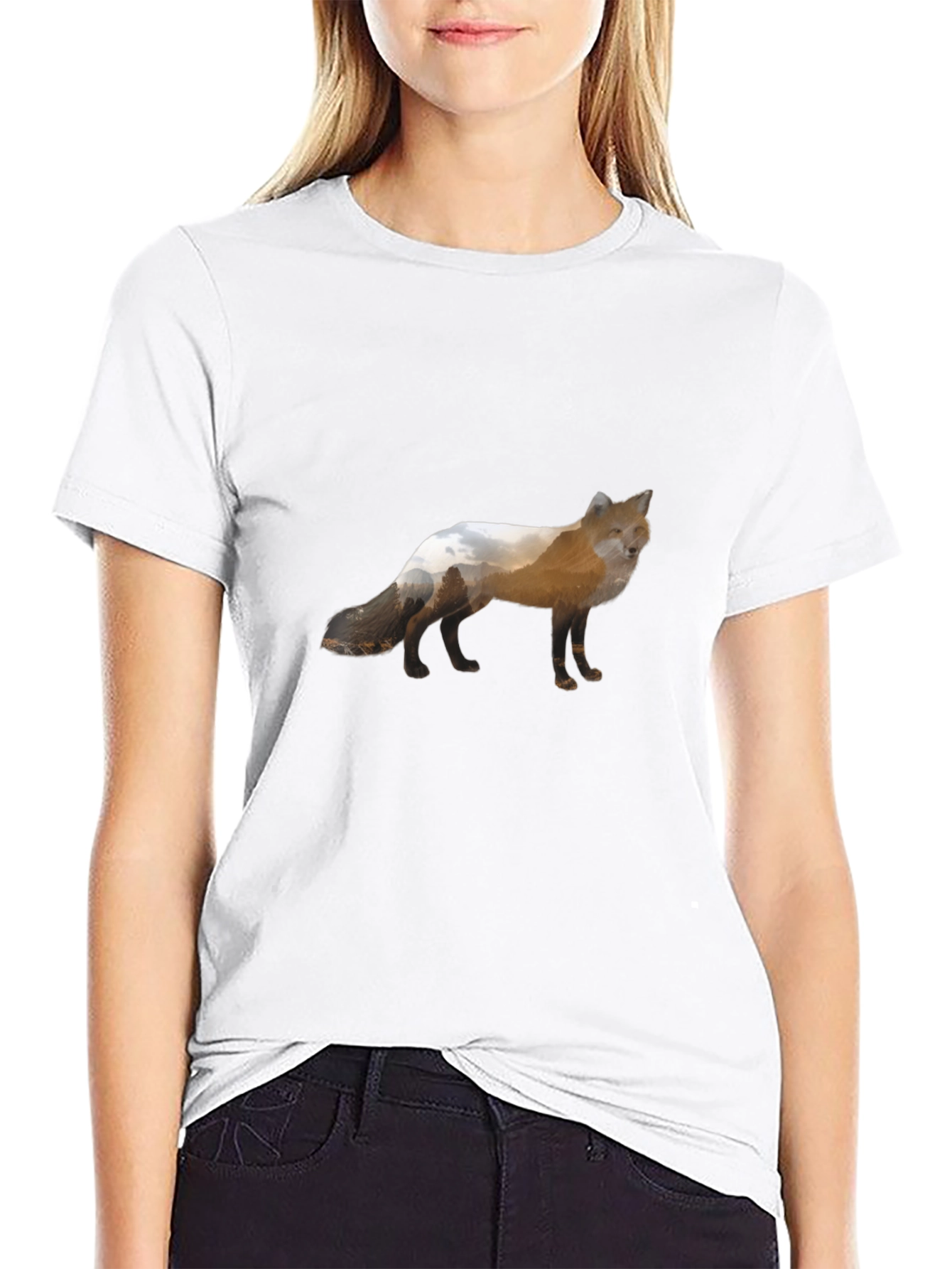 Fox Graphic Tee - Nature Inspired Design