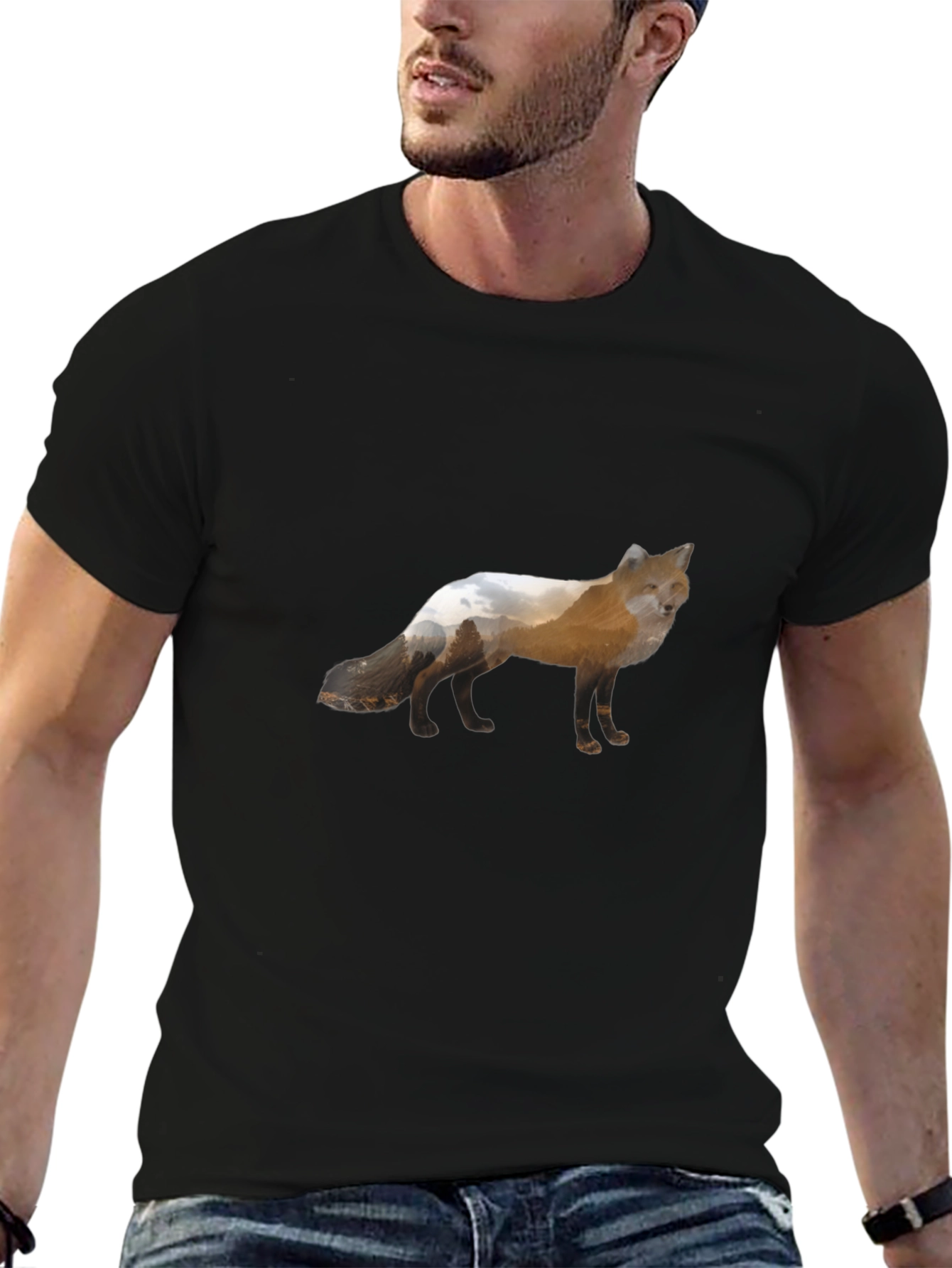 Fox Graphic Tee - Nature Inspired Design