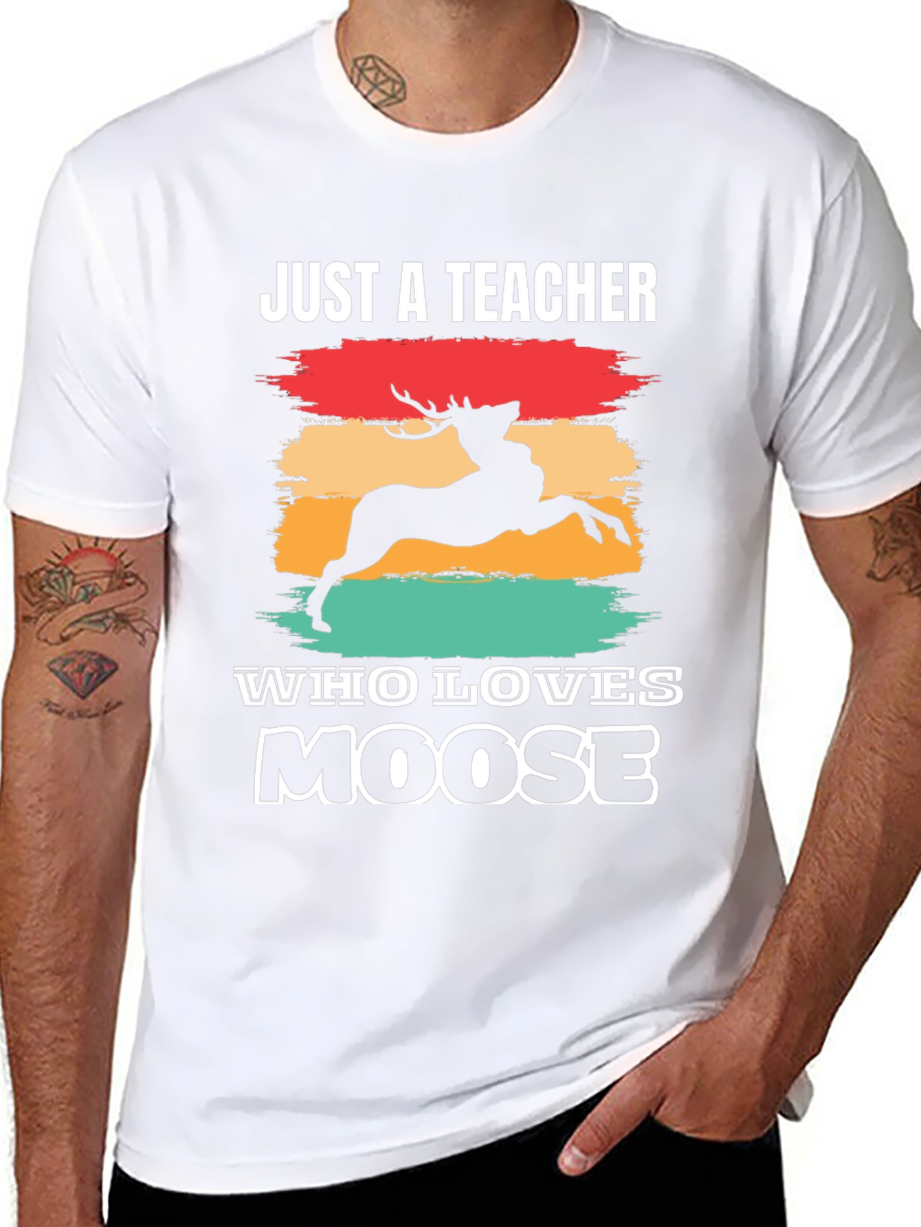 Teacher Moose Lover Graphic T-Shirt