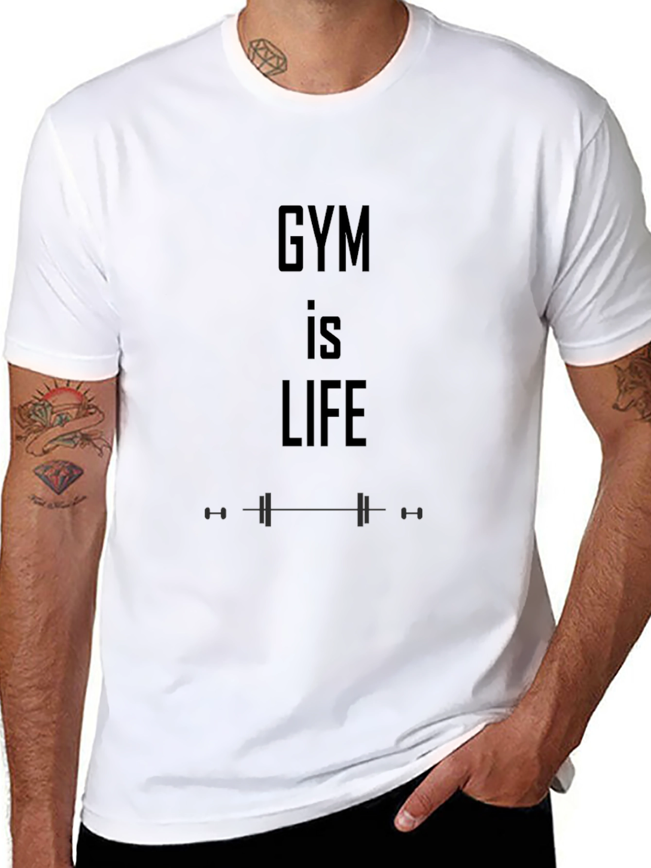 Gym is Life Black T-Shirt