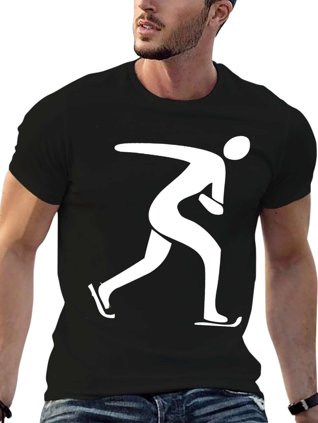 Speed Skating T-Shirt - Black