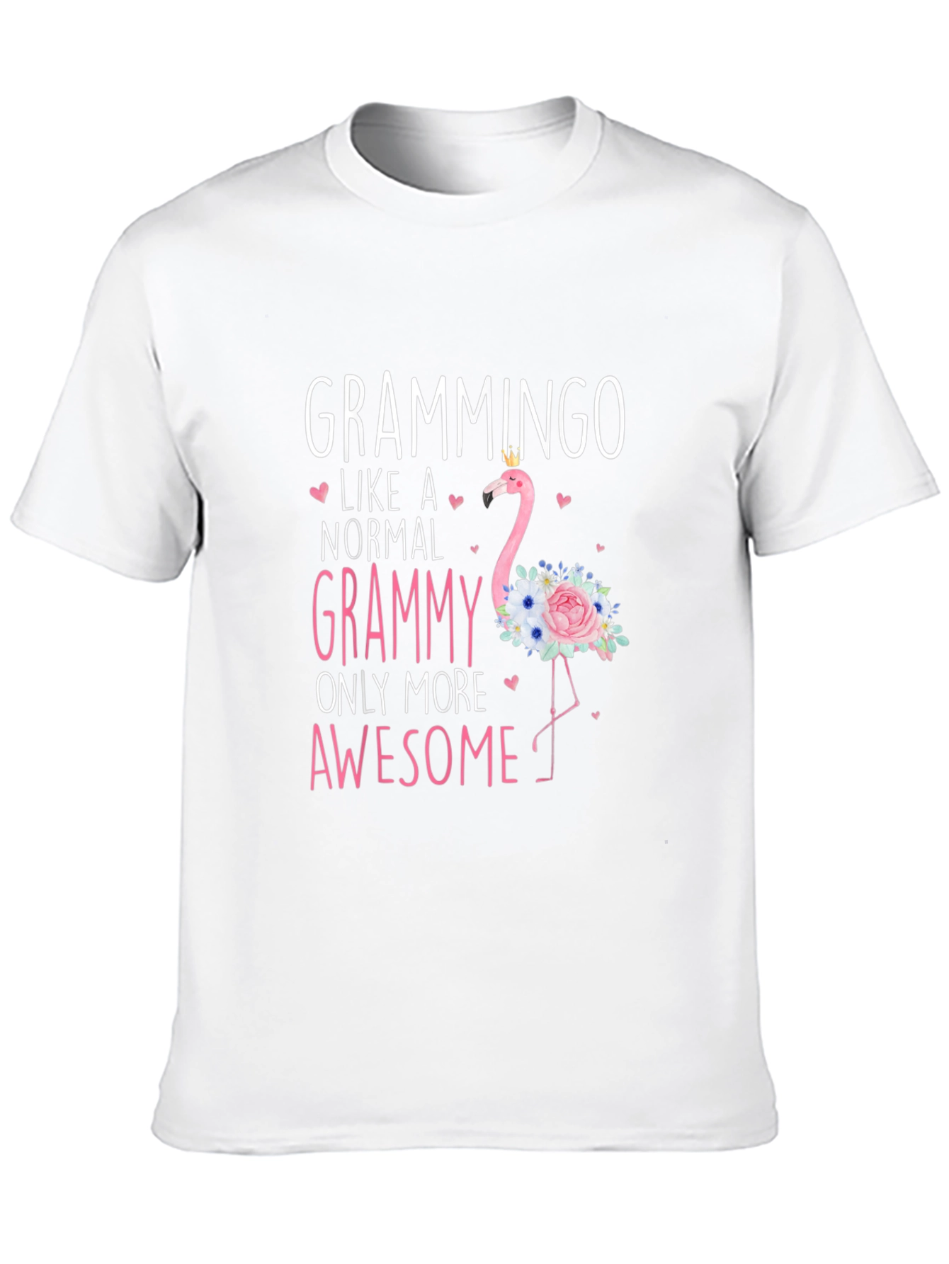 Grammingo Grammy T-Shirt: Awesome Flamingo Grandma Tee