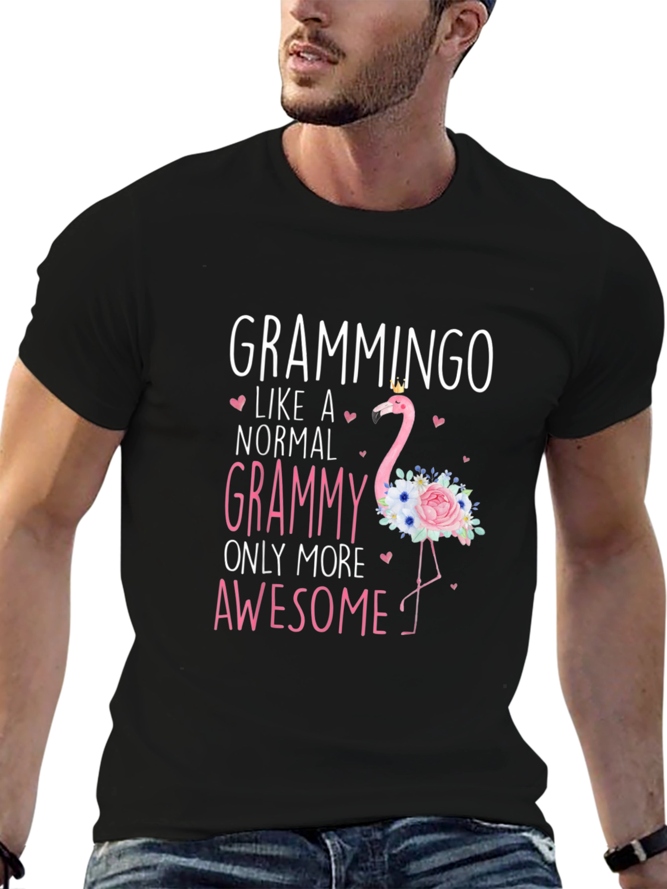Grammingo Grammy T-Shirt: Awesome Flamingo Grandma Tee