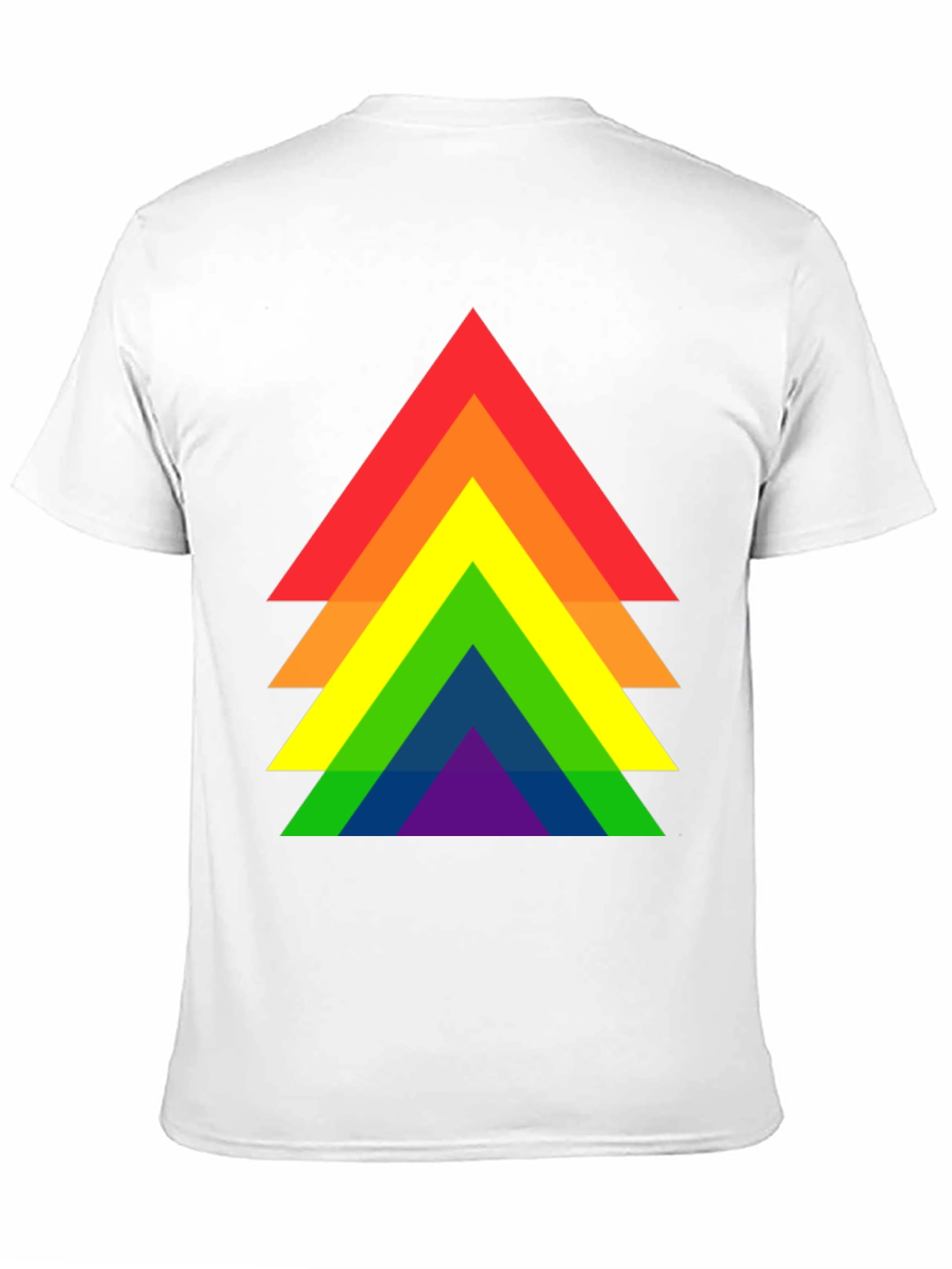 Rainbow Pride Triangle Graphic Tee - Black