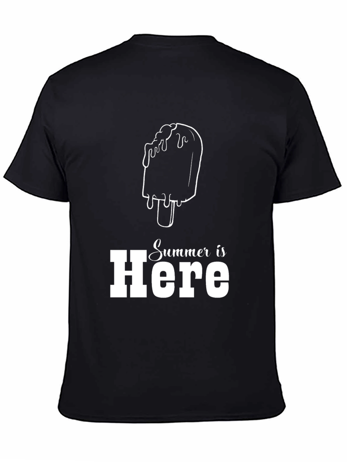 Summer is Here Black Graphic Tee