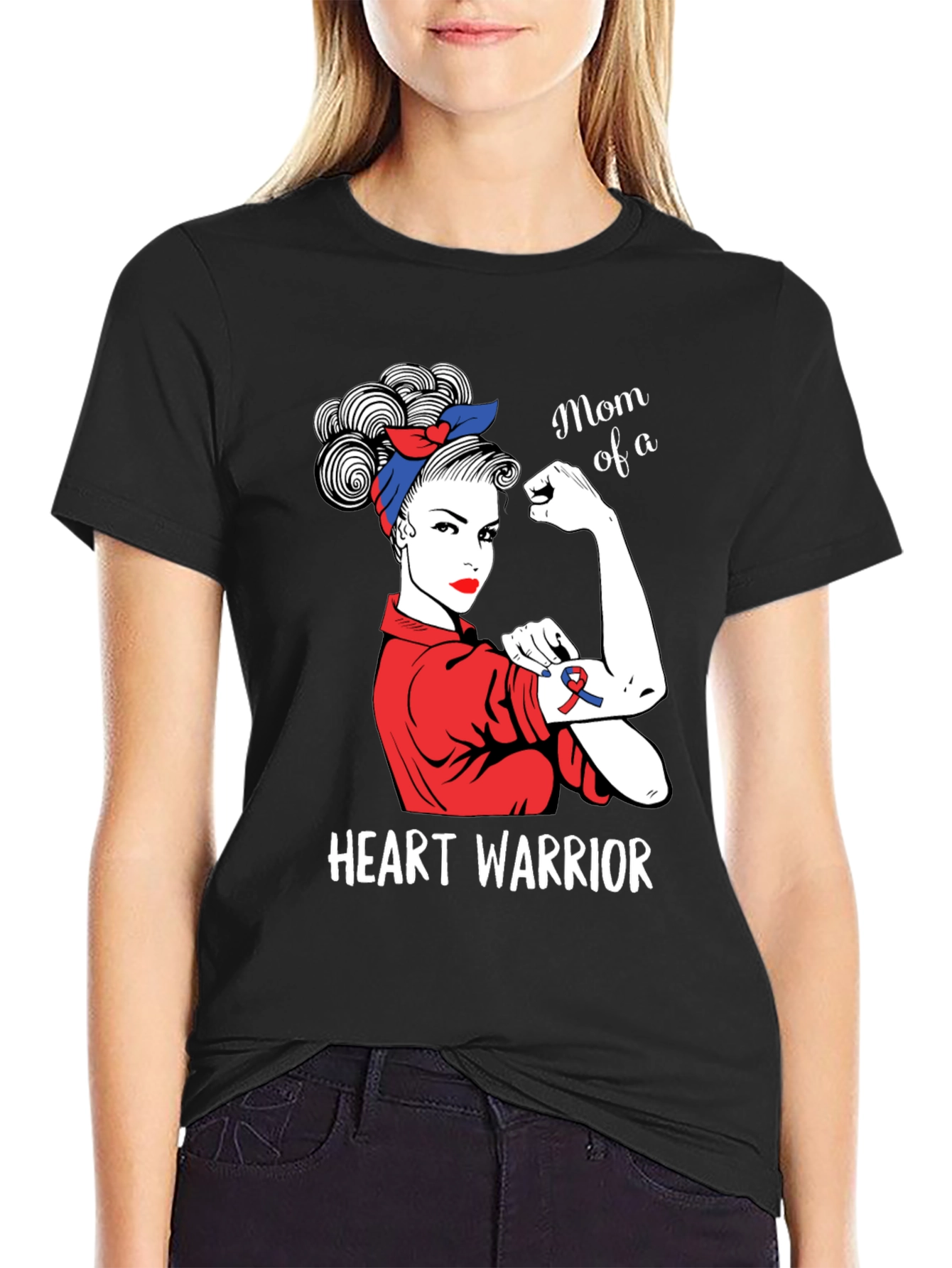 Mom of a Heart Warrior Graphic T-Shirt