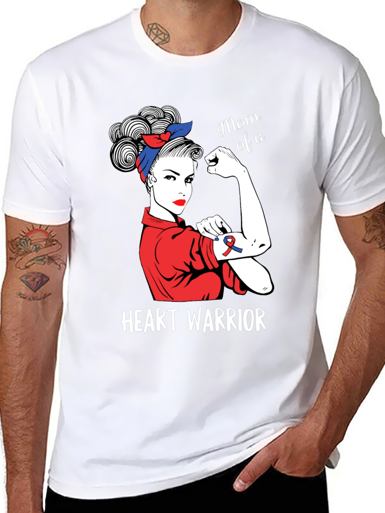 Mom of a Heart Warrior Graphic T-Shirt