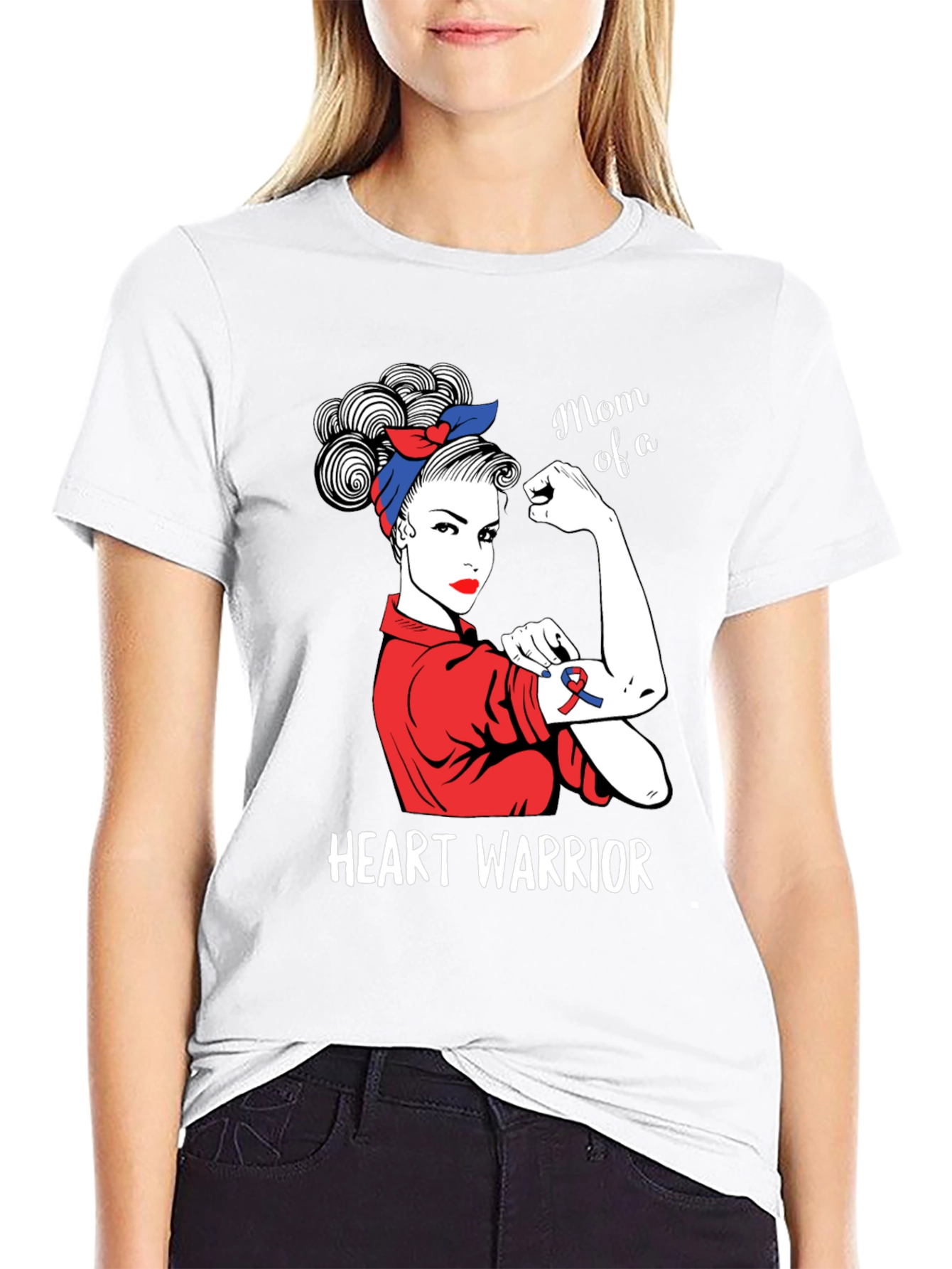 Mom of a Heart Warrior Graphic T-Shirt
