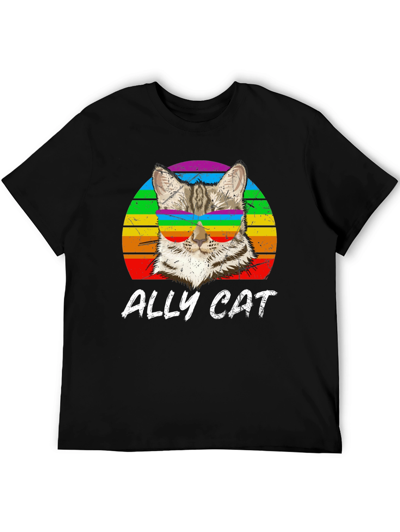 Ally Cat LGBTQ Pride T-Shirt