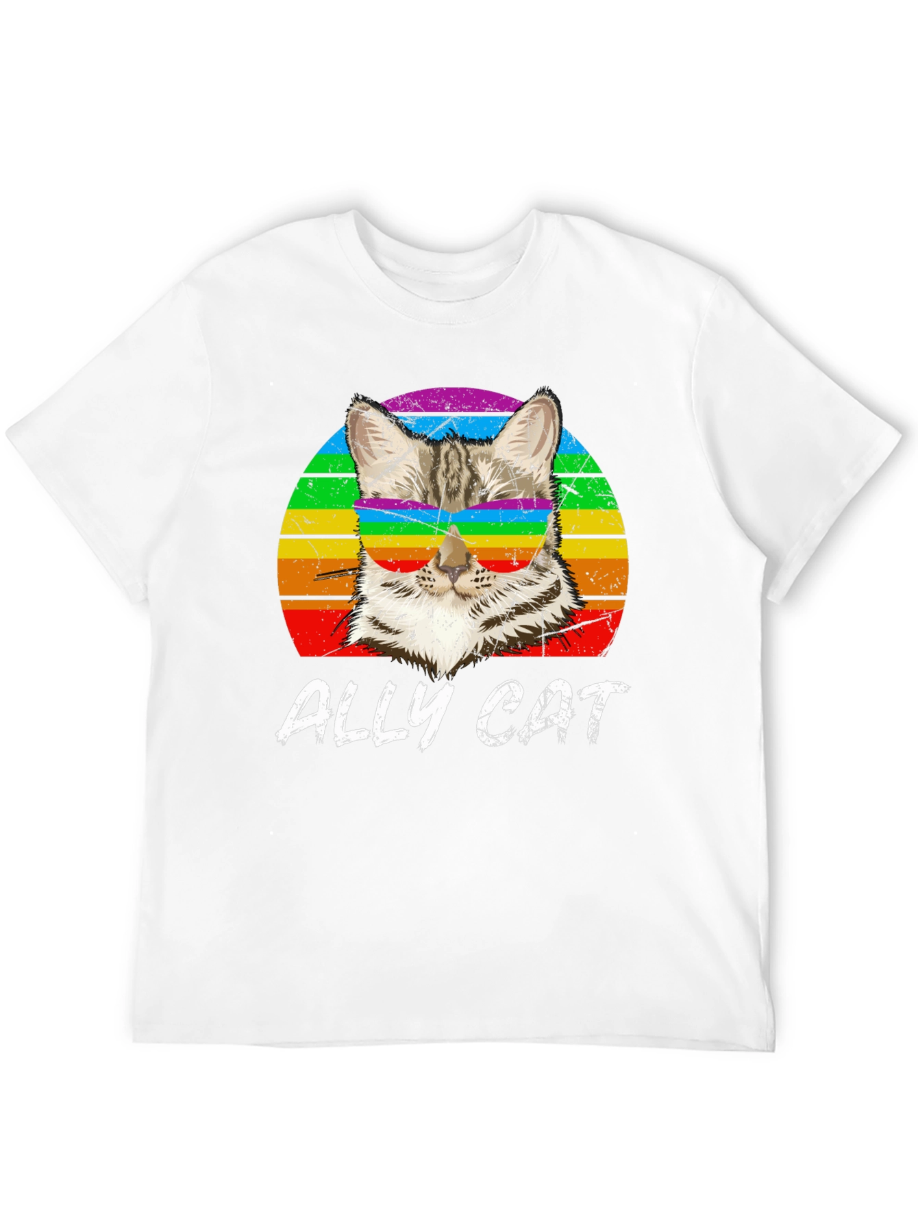 Ally Cat LGBTQ Pride T-Shirt