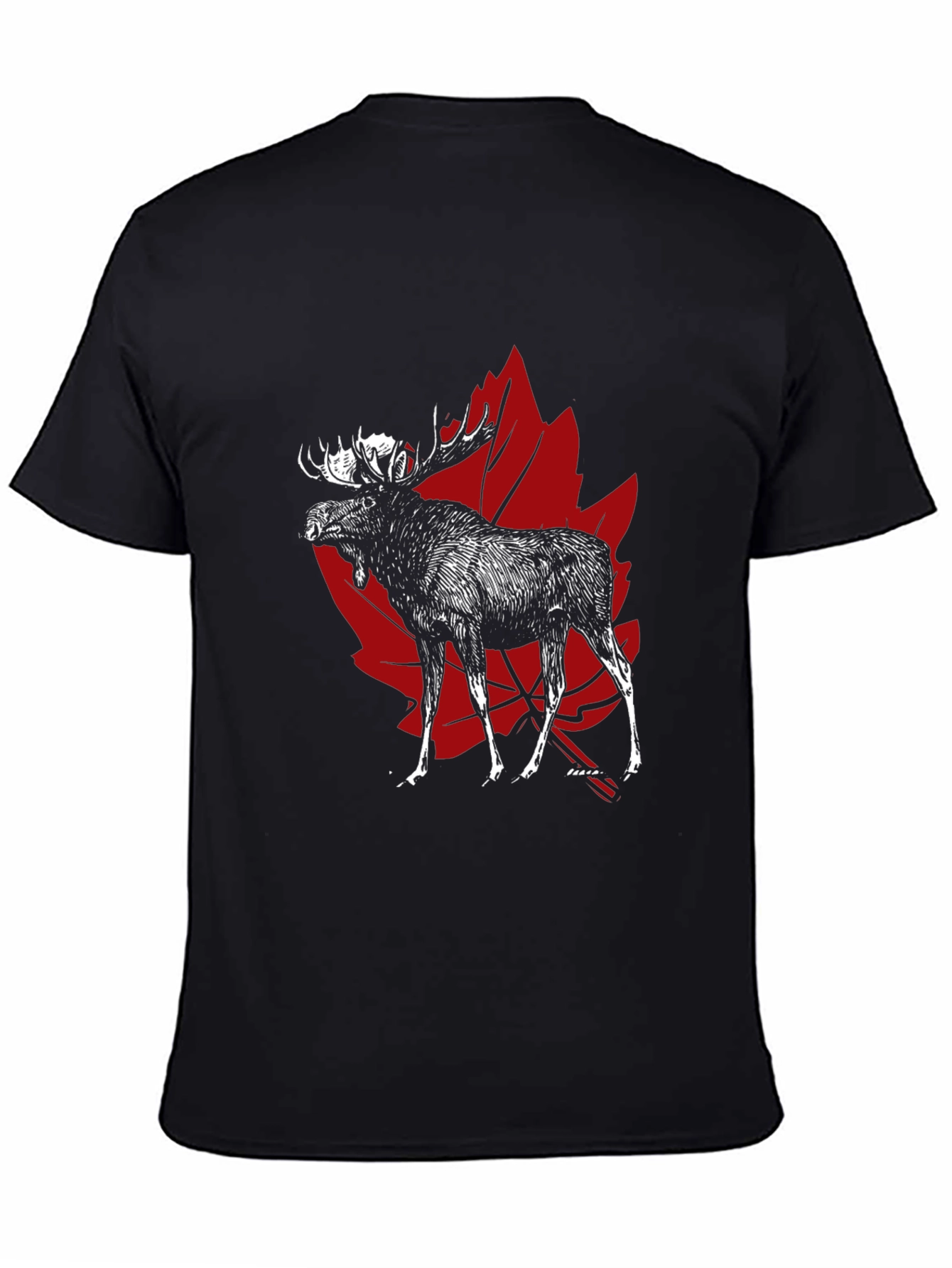 Moose Canada Maple Leaf Graphic T-Shirt