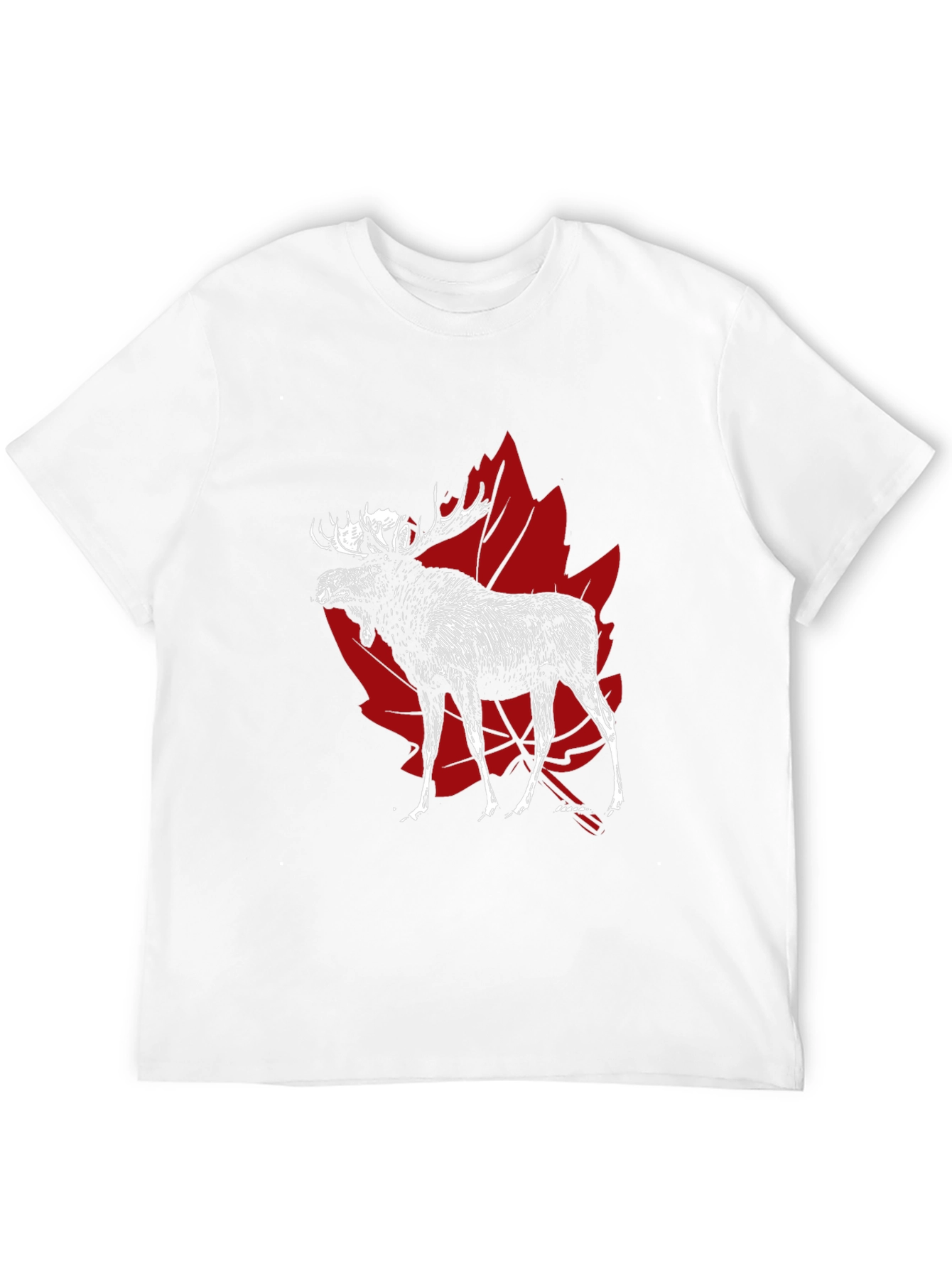 Moose Canada Maple Leaf Graphic T-Shirt