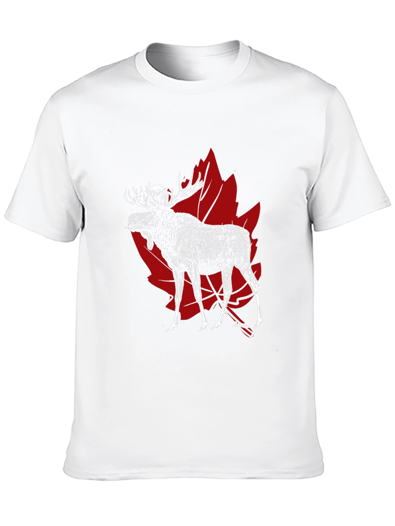 Moose Canada Maple Leaf Graphic T-Shirt