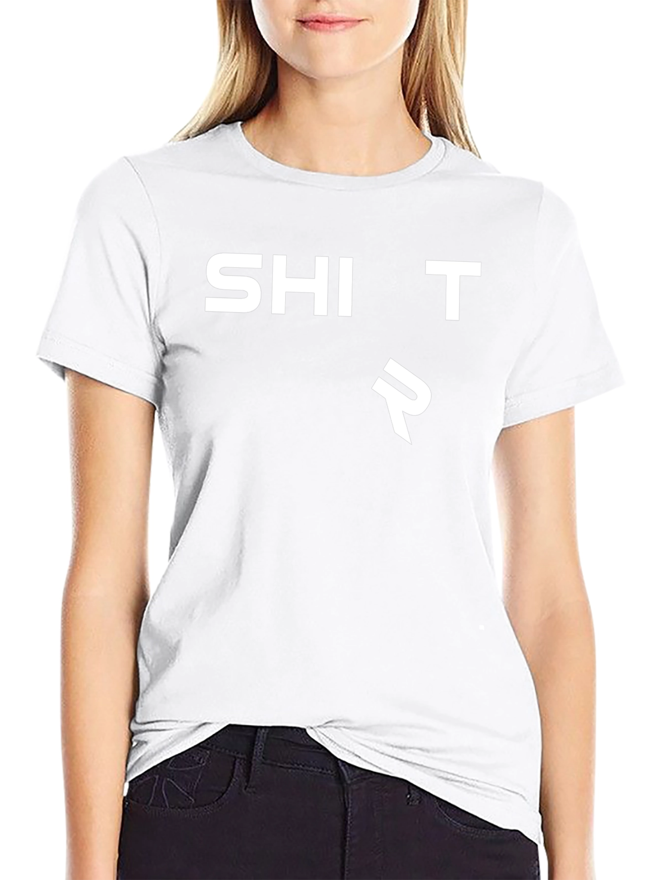 SHI T R Black Graphic Tee