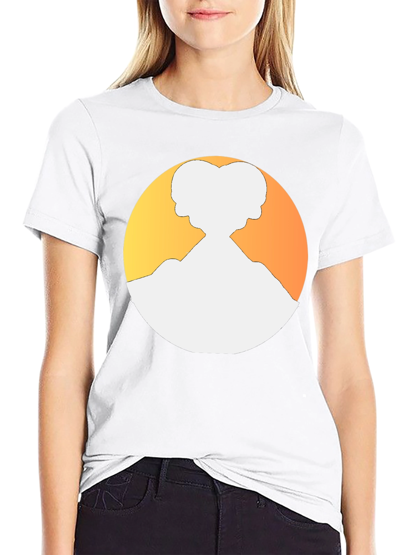 Silhouette Graphic Tee - Retro Style Black T-Shirt