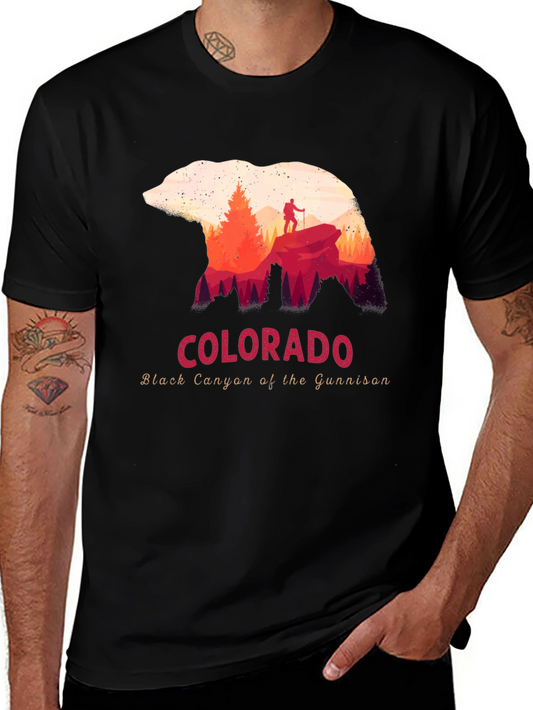 Colorado Black Canyon Bear Graphic T-Shirt