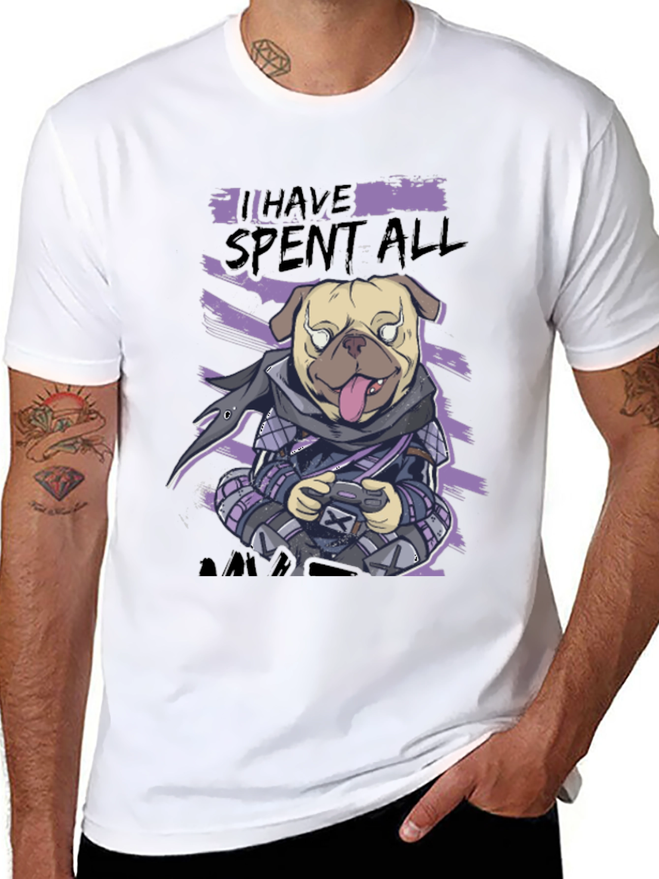 Gamer Pug T-Shirt - I Have Spent All
