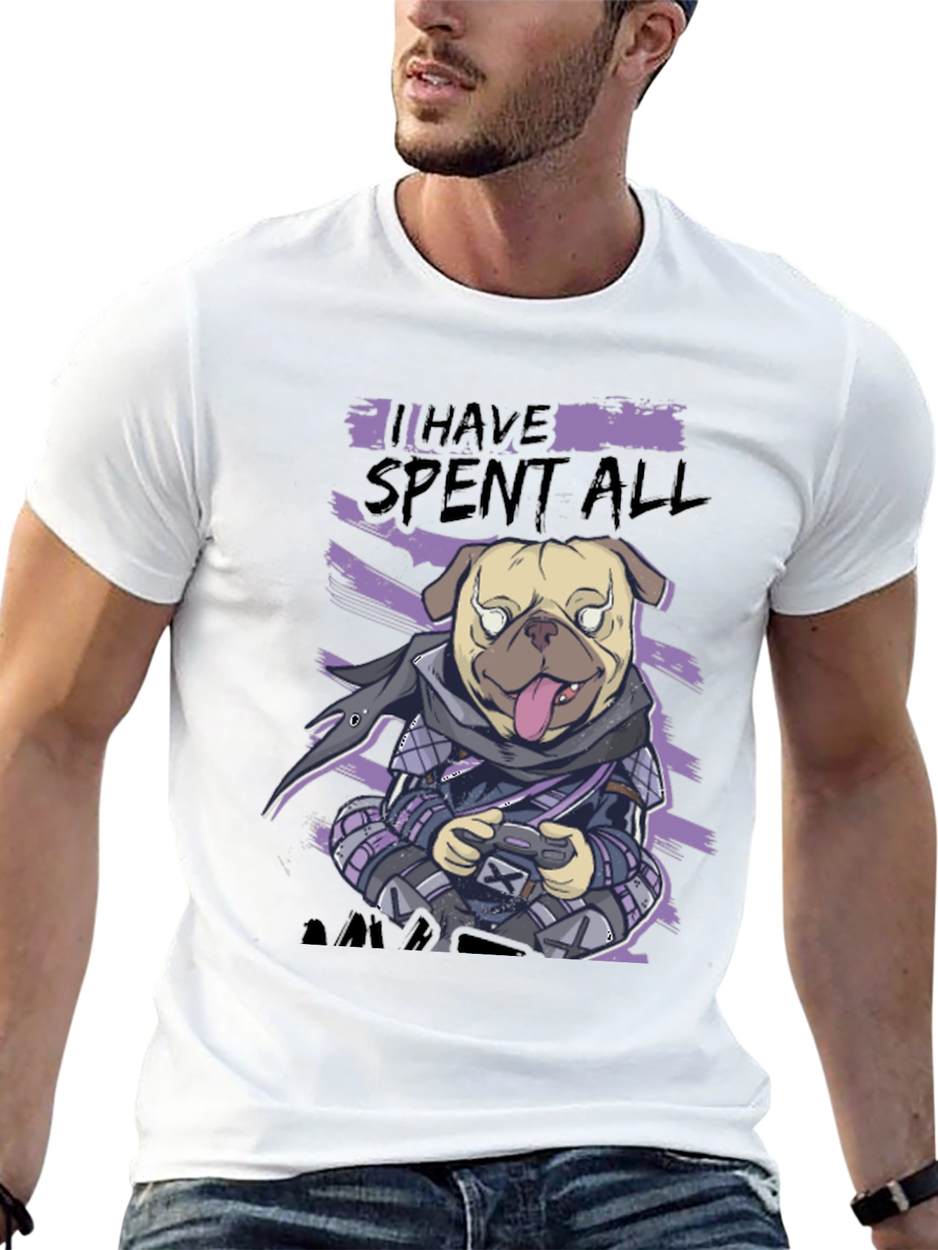 Gamer Pug T-Shirt - I Have Spent All