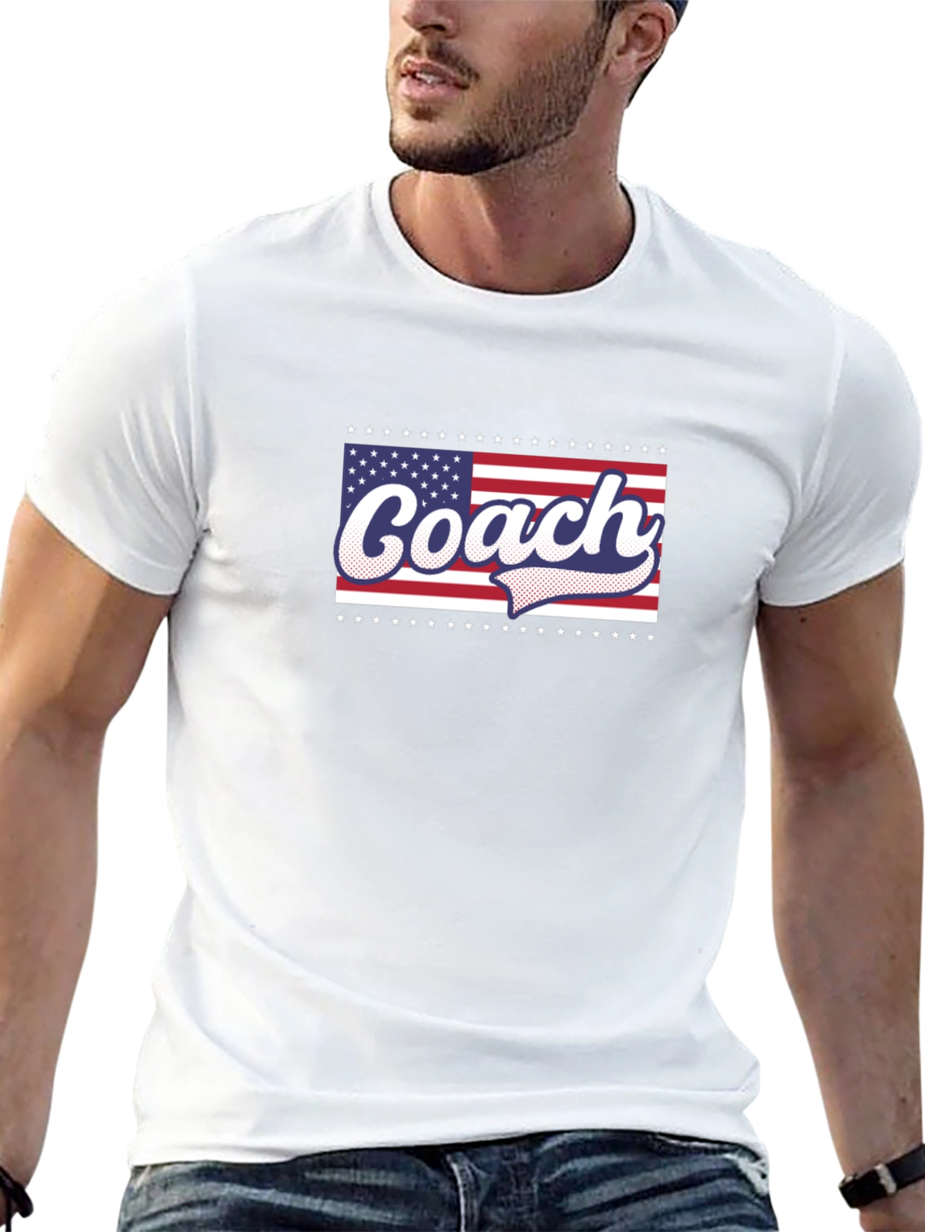 Coach American Flag Graphic T-Shirt