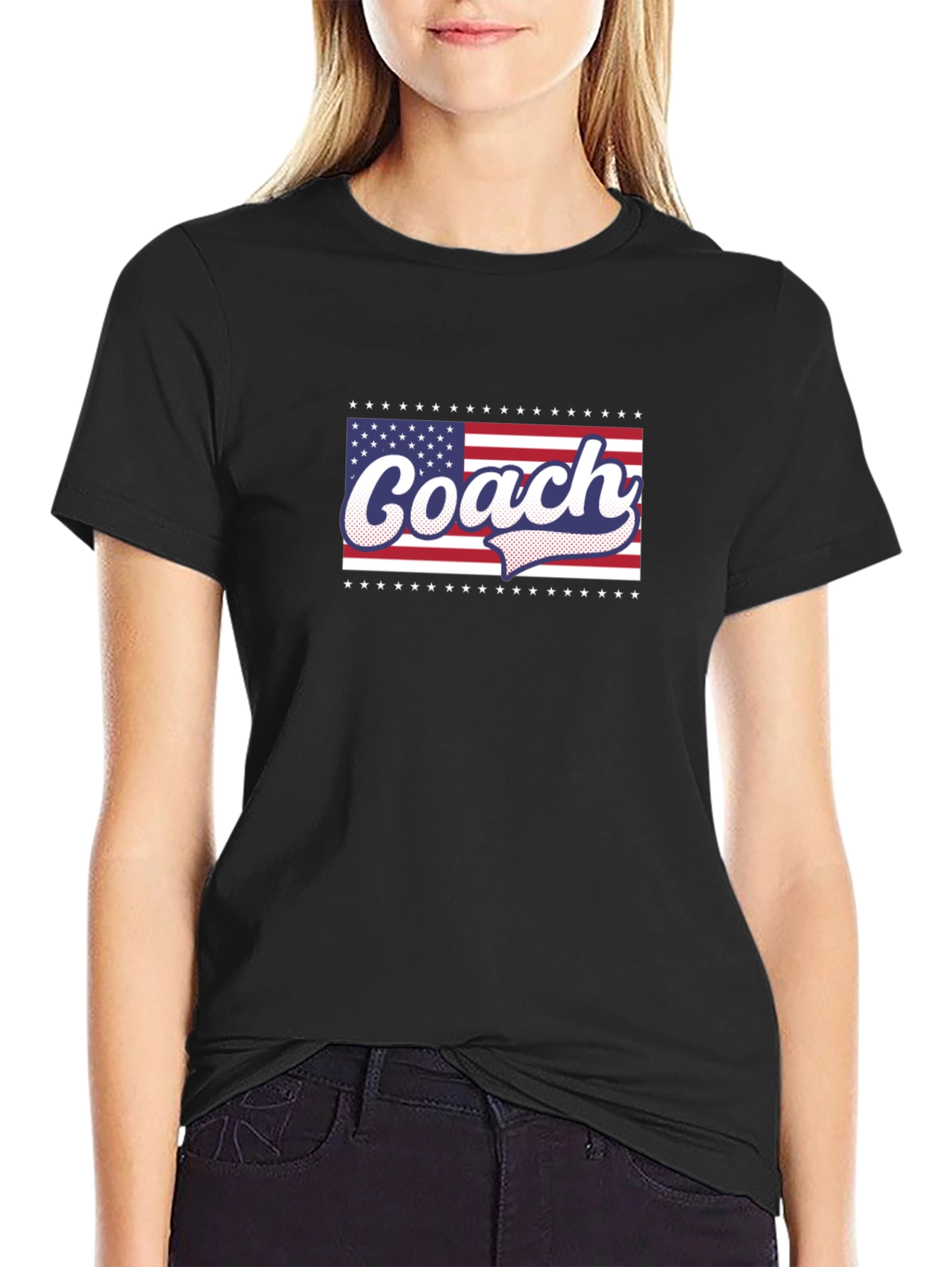 Coach American Flag Graphic T-Shirt