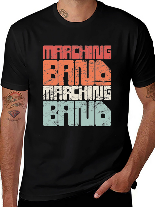 Retro Marching Band Tee - Vintage Style Graphic T-Shirt