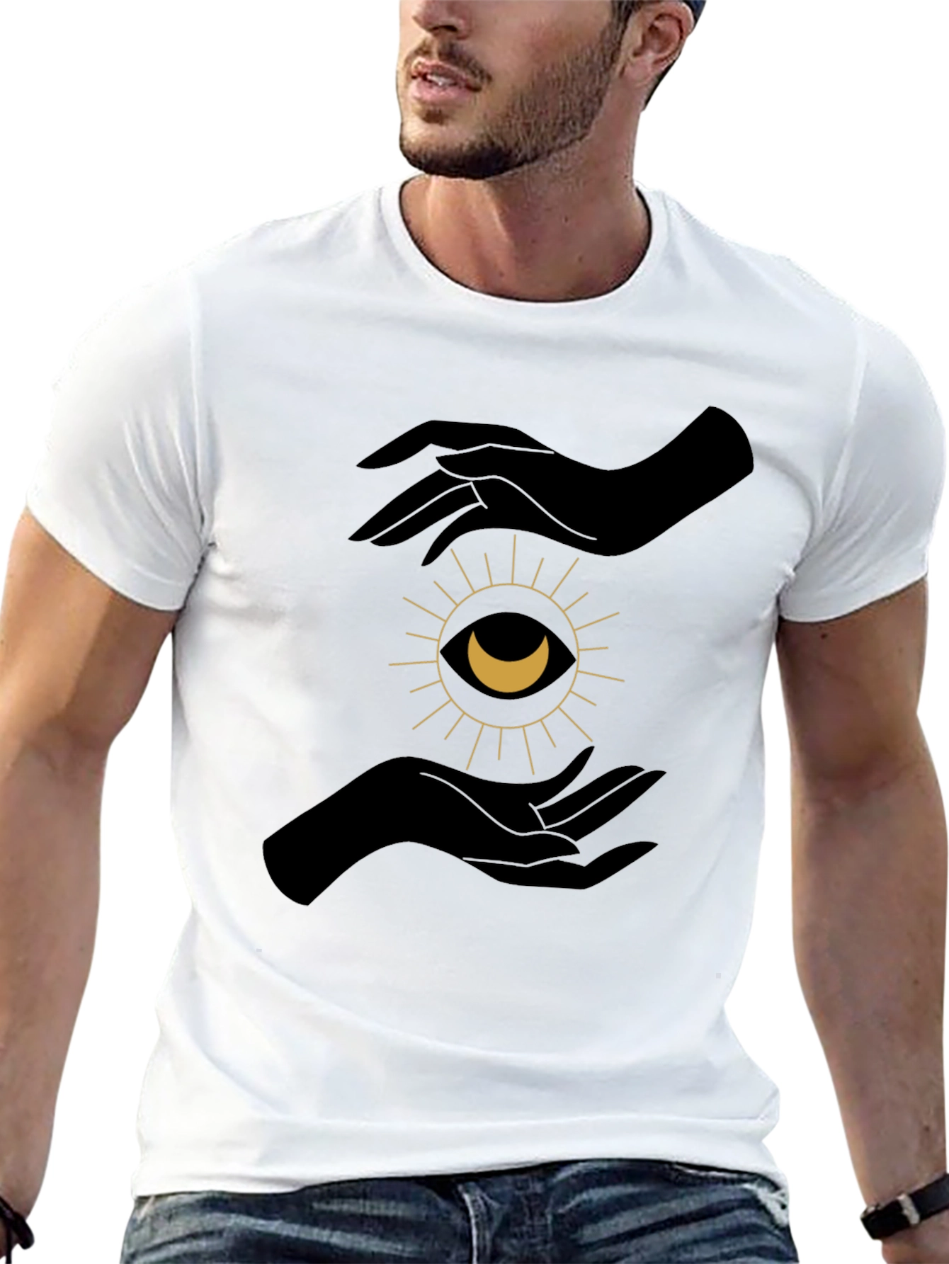 Mystic Hands Graphic Tee - Stylish Unisex T-Shirt